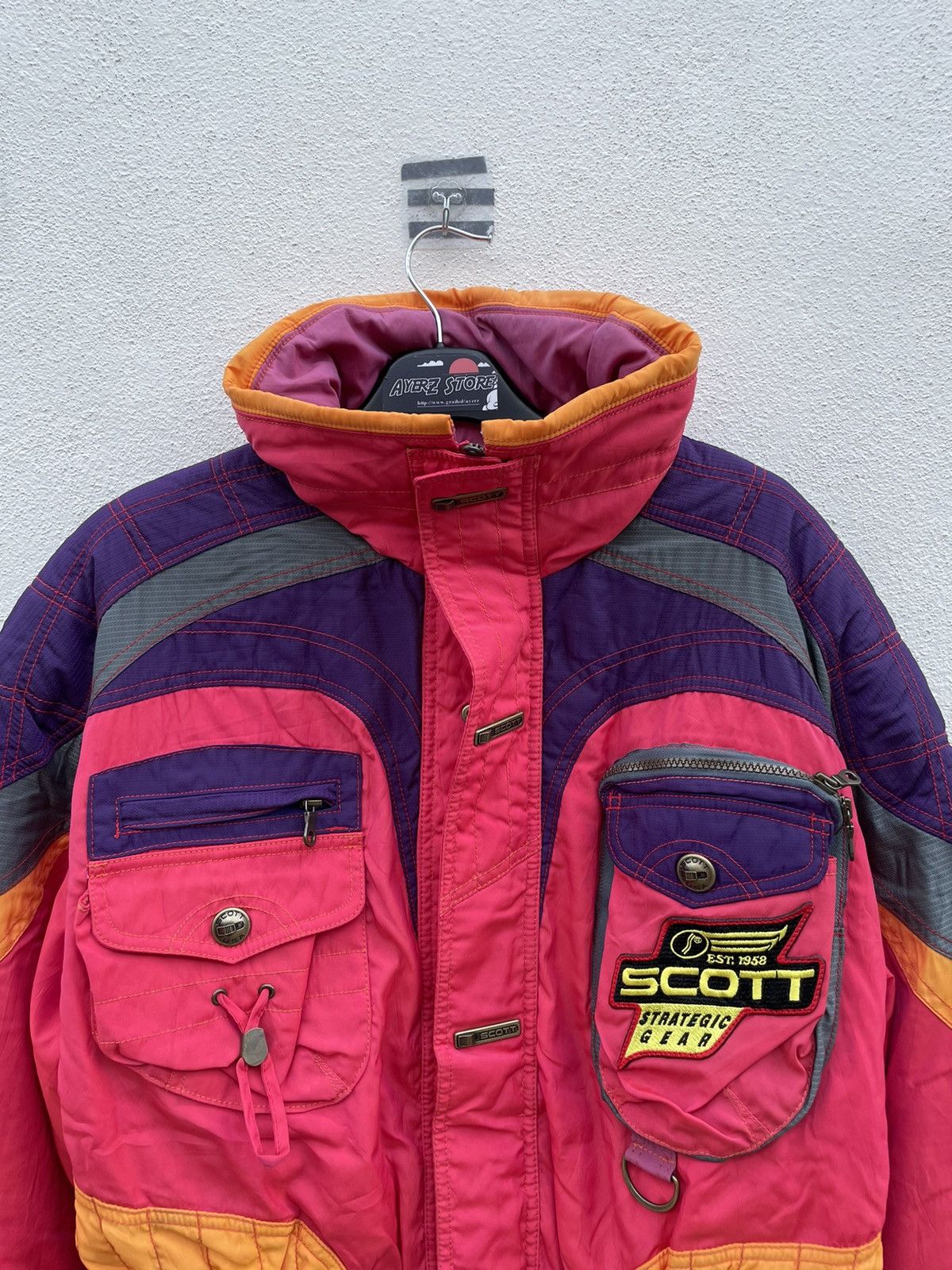 Vintage Vintage Scott Ski Hooded Jacket Size US M / EU 48-50 / 2 - 2 Thumbnail