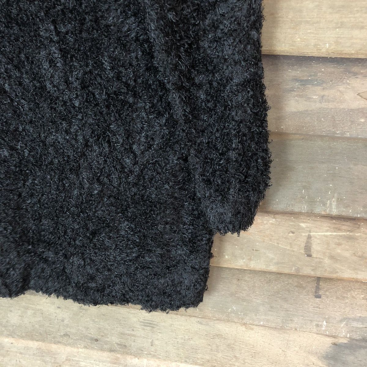Vintage Japanese Brand Black Shag Shaggy Fur Mohair Knitwear #6696 Size US M / EU 48-50 / 2 - 5 Thumbnail