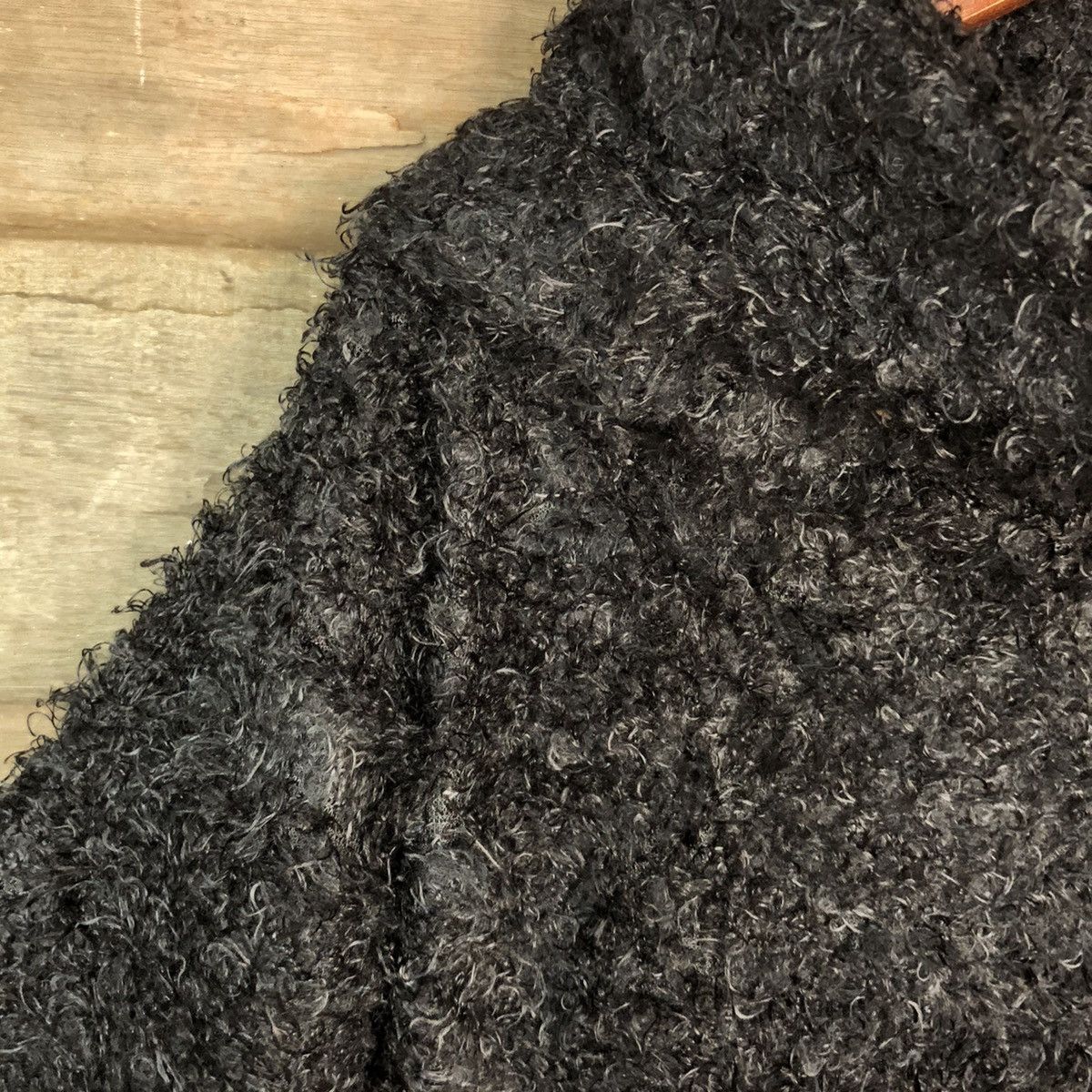 Vintage Japanese Brand Black Shag Shaggy Fur Mohair Knitwear #6696 Size US M / EU 48-50 / 2 - 6 Thumbnail