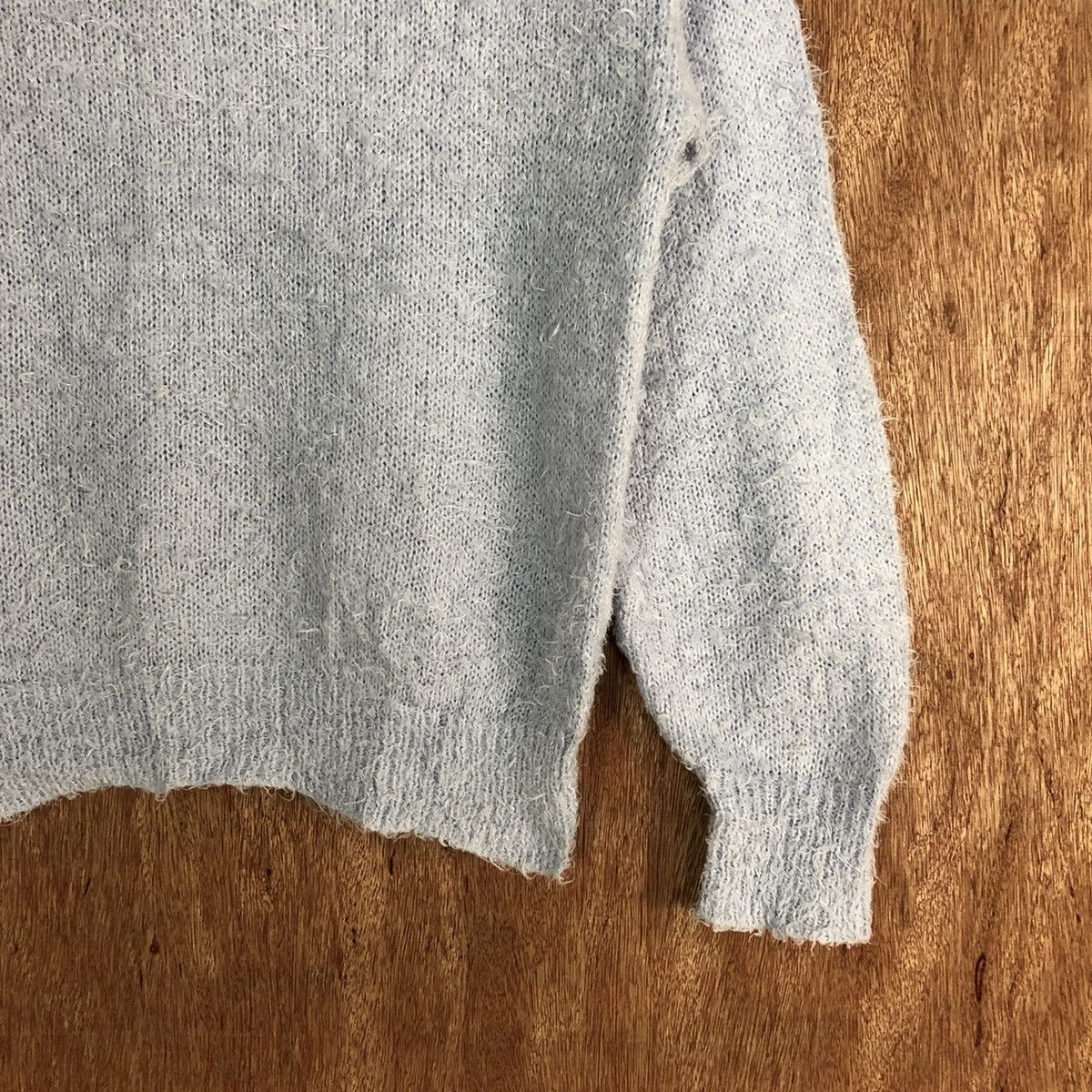 Homespun Knitwear × Japanese Brand Gu Dark Blue Shag Shaggy Fur Mohair Knitwear #6703 Size US S / EU 44-46 / 1 - 5 Thumbnail