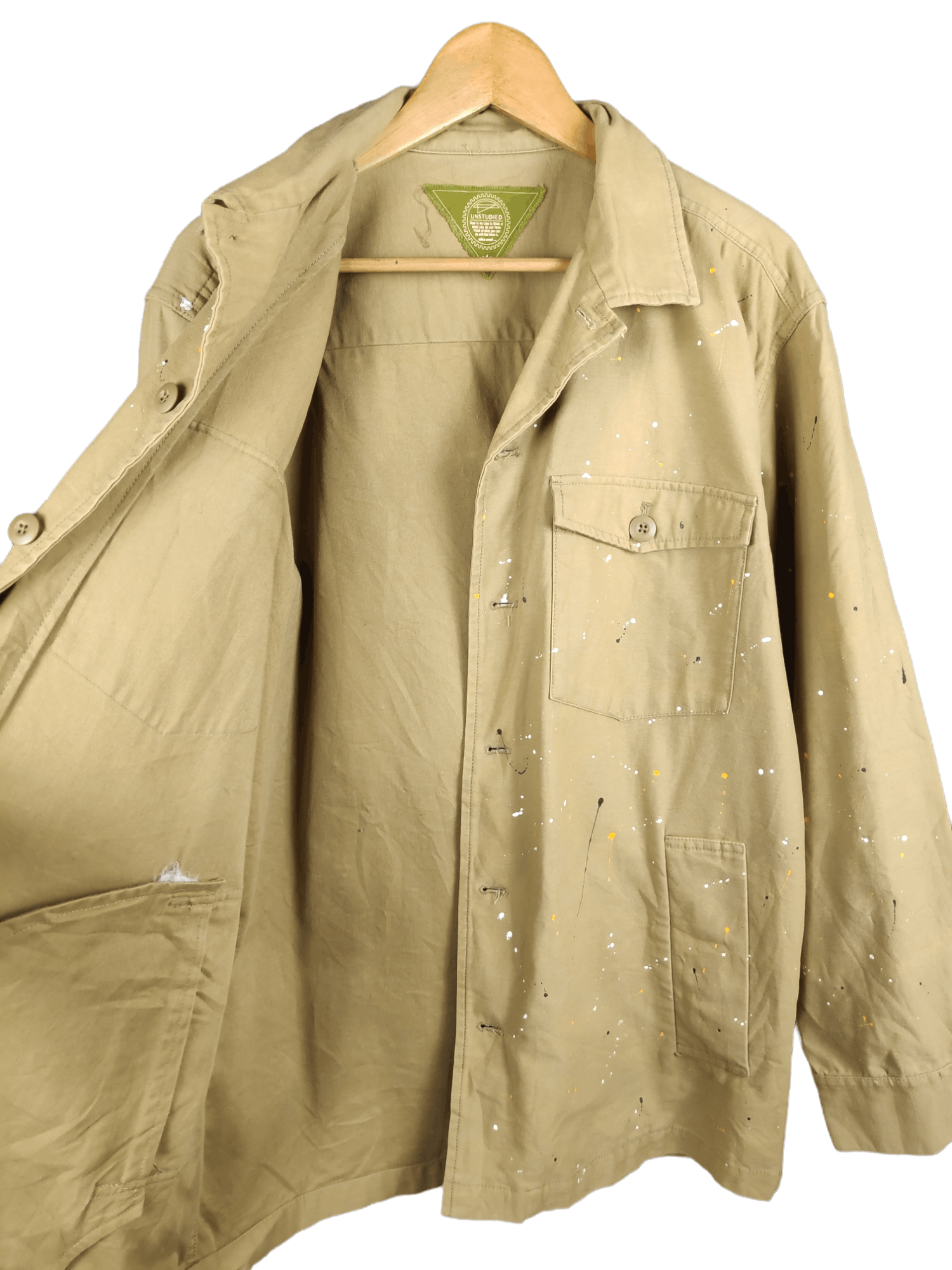 Japanese Brand Vintage Unstudied Niko And Paint Splatter Workwear Jacket Size US XL / EU 56 / 4 - 4 Thumbnail