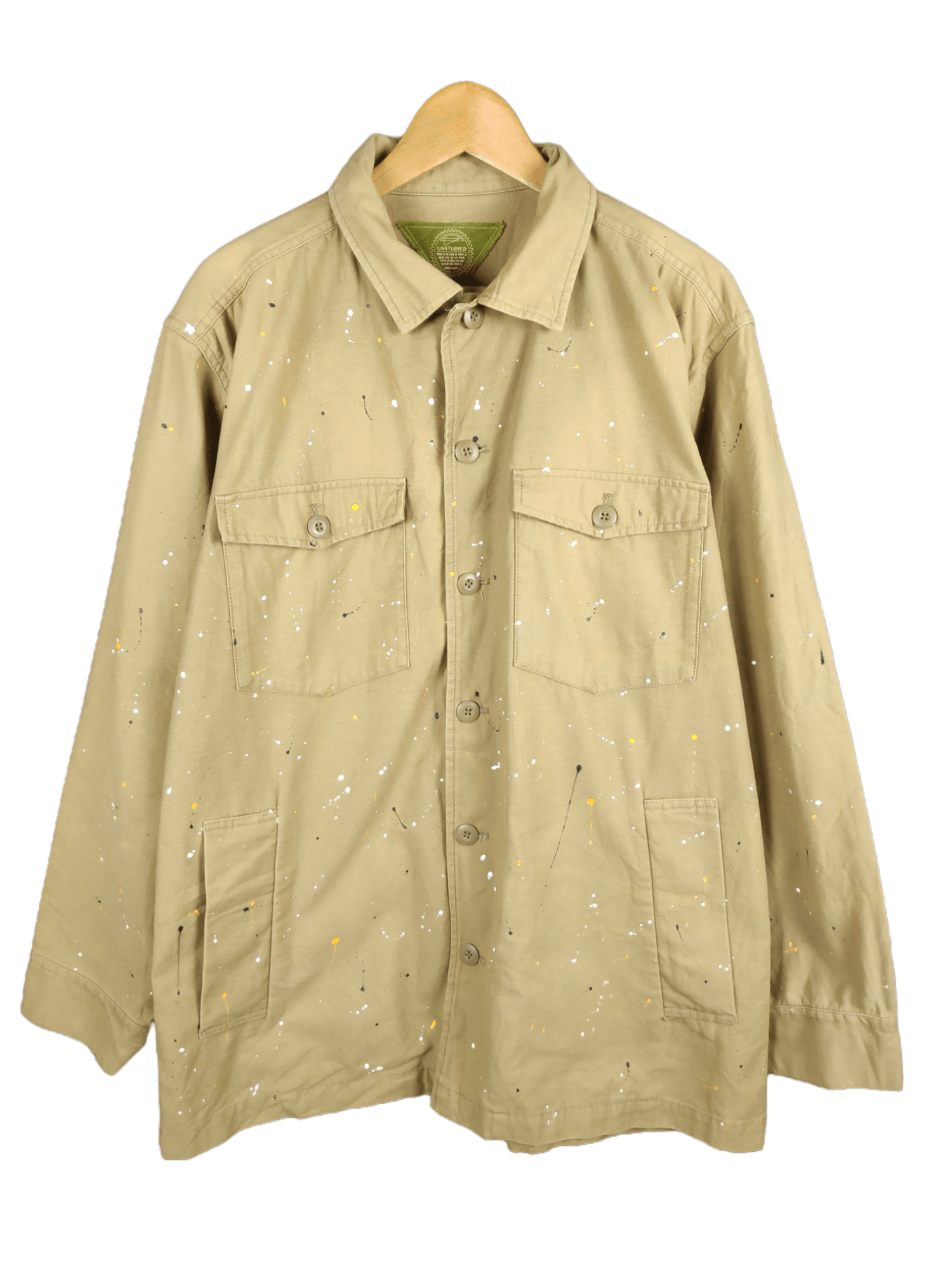 Japanese Brand Vintage Unstudied Niko And Paint Splatter Workwear Jacket Size US XL / EU 56 / 4 - 1 Thumbnail