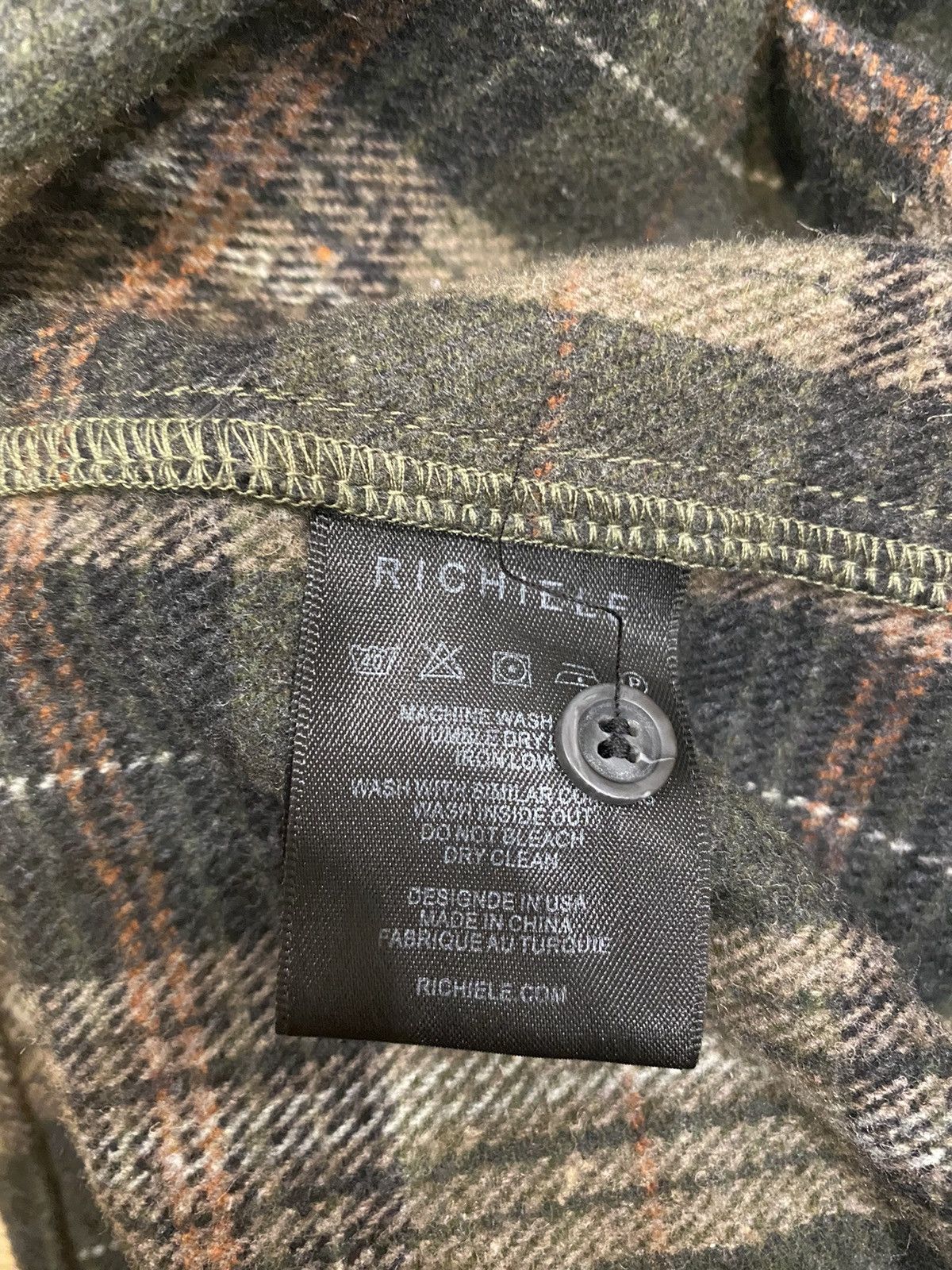 Richie Le Collection OVERSIZED PREMIUM BRUSHED FLANNEL - OLIVE Size US S / EU 44-46 / 1 - 4 Thumbnail