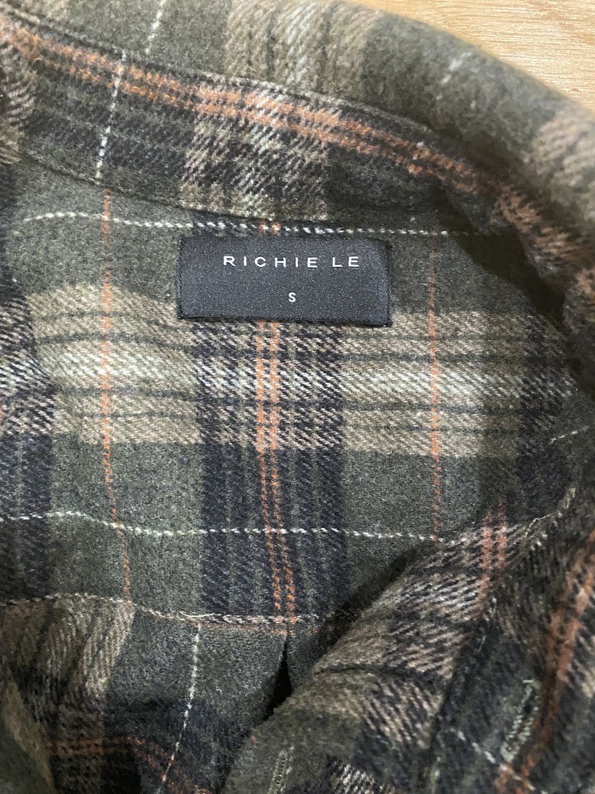 Richie Le Collection OVERSIZED PREMIUM BRUSHED FLANNEL - OLIVE Size US S / EU 44-46 / 1 - 3 Thumbnail