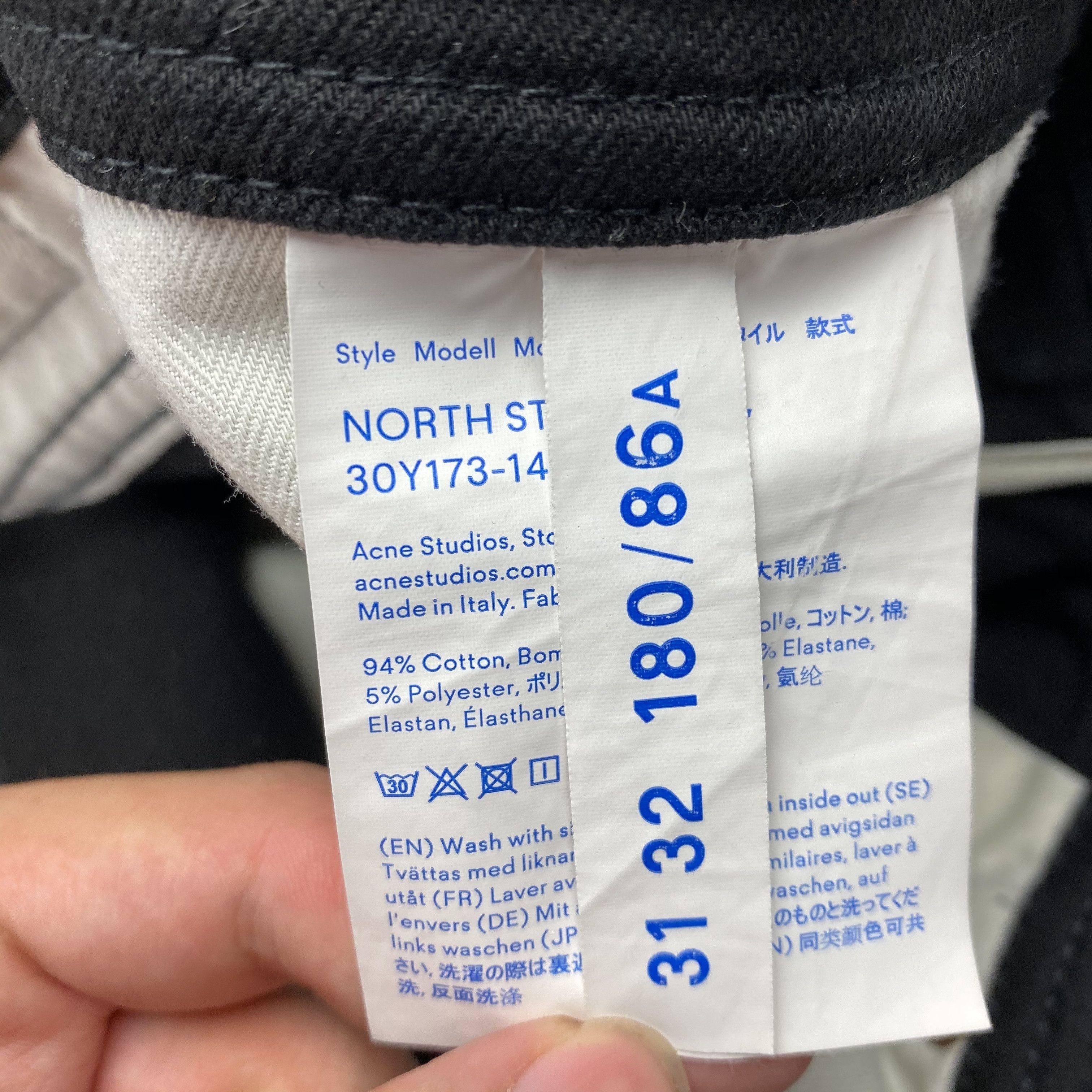 Acne Studios Acne Studios Blå Konnst Black Jeans Size US 31 - 7 Thumbnail
