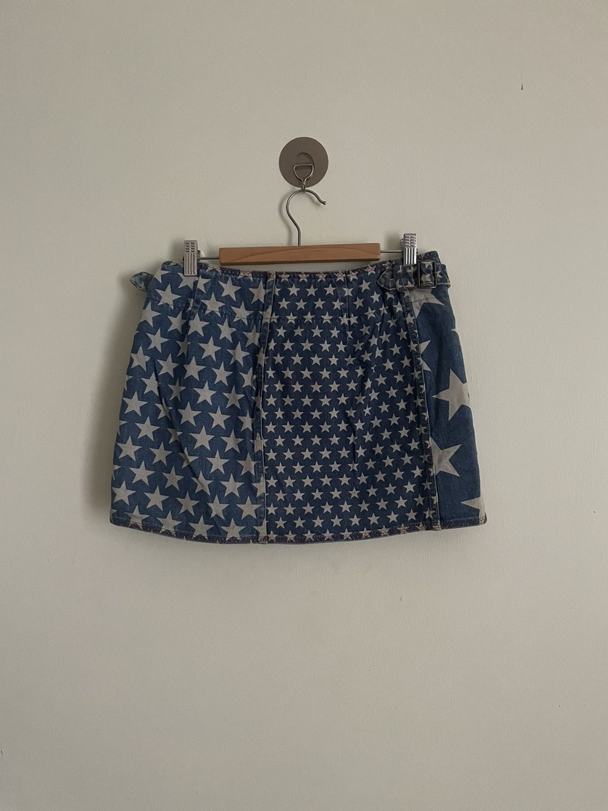 Hysteric Glamour Vintage Hysteric Denim Mini Skirt Size 30" / US 8 / IT 44 - 2 Thumbnail
