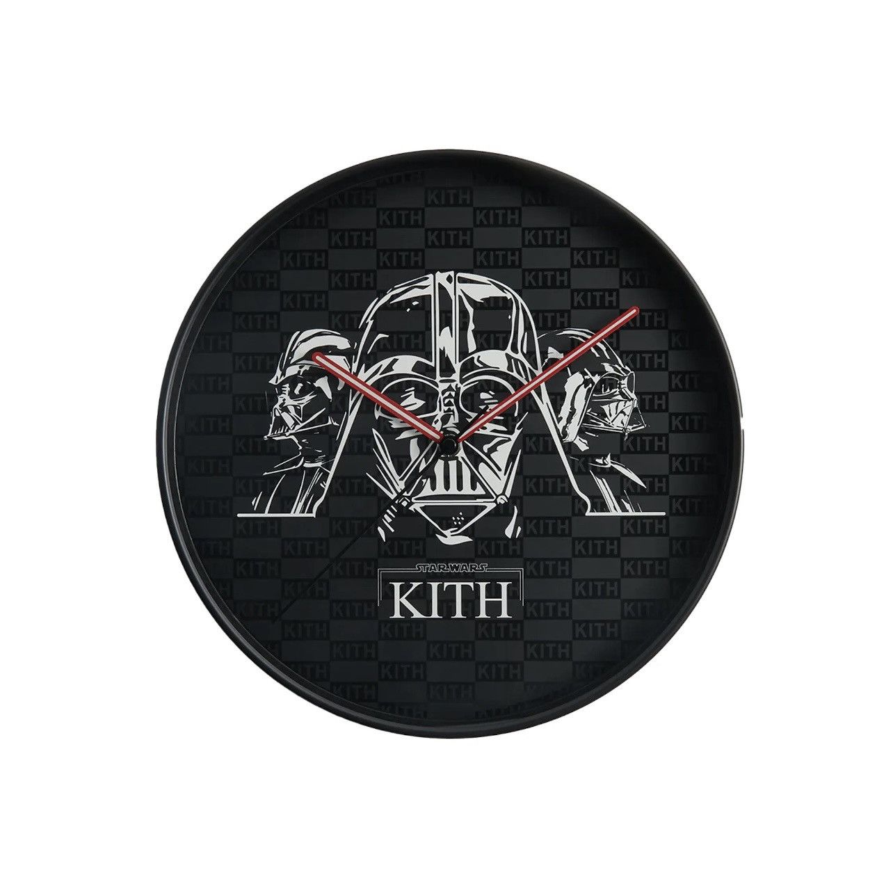 image of Kith x Star Wars Darth Vader Wall Clock in Black, Men's