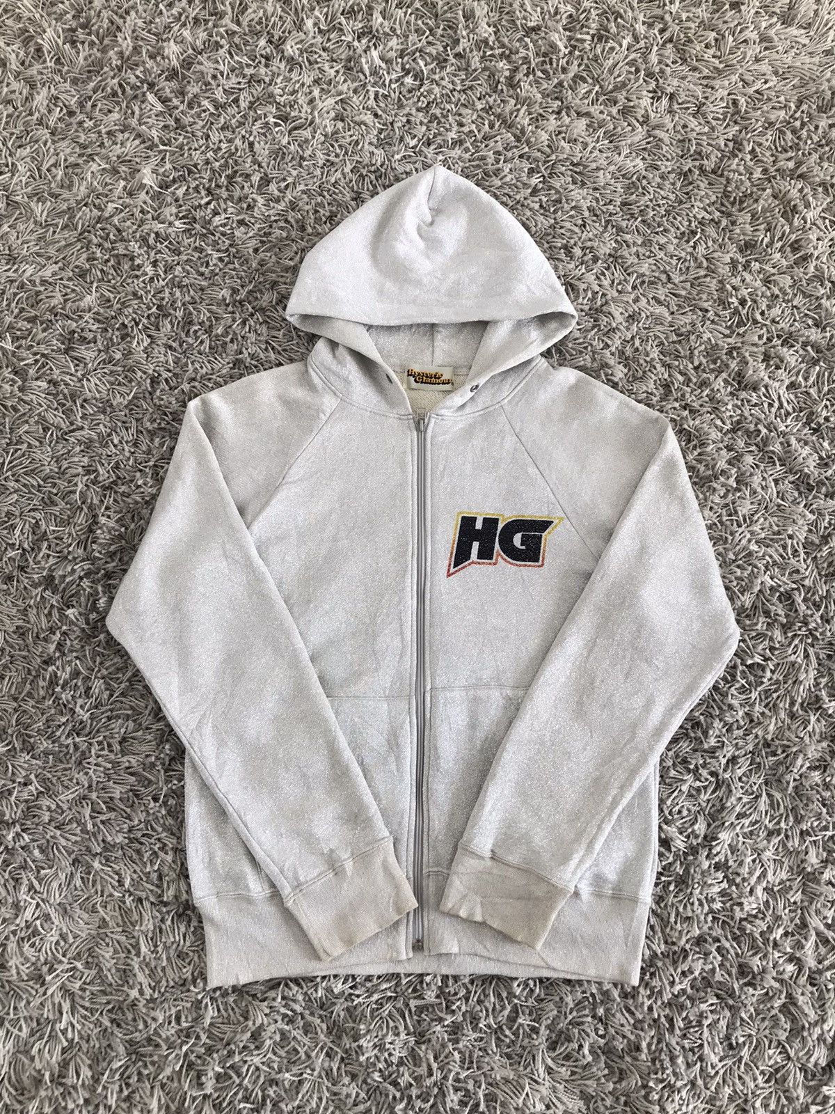 Hysteric Glamour Vintage Hysteric Glamour Glitter Zipper Hoodie Size S / US 4 / IT 40 - 1 Thumbnail