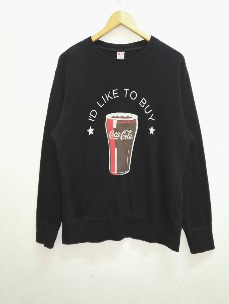 Coca Cola Rare Sweatshirt Coca Cola Coke Coke Big Logo (ss320) Size US M / EU 48-50 / 2 - 1 Thumbnail