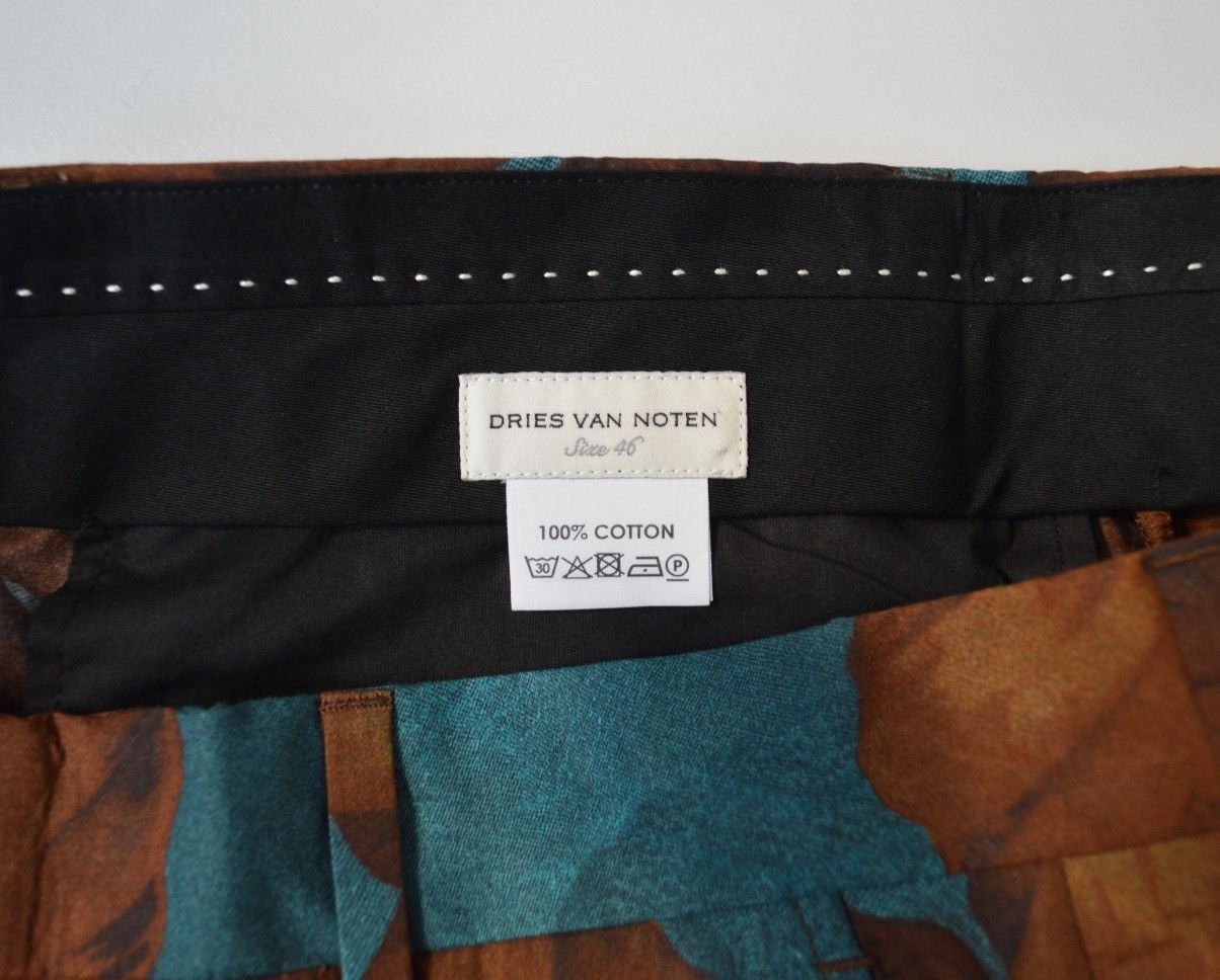 Dries Van Noten S/S 20 Hibiscus Print Trousers Size US 30 / EU 46 - 3 Thumbnail