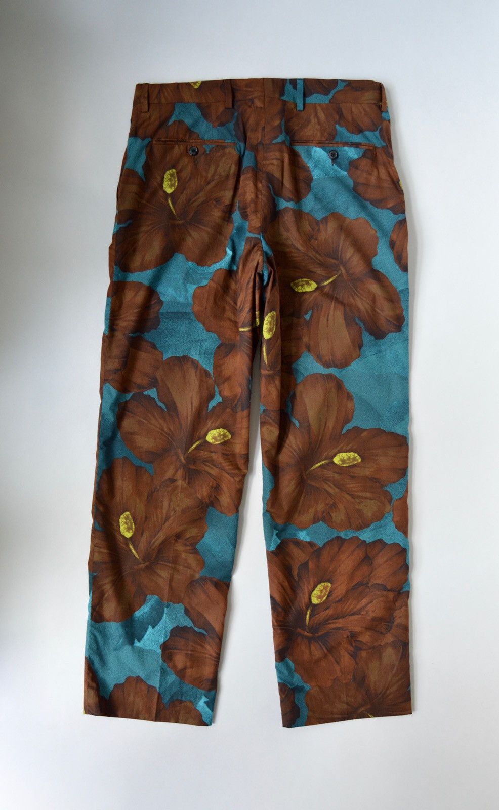 Dries Van Noten S/S 20 Hibiscus Print Trousers Size US 30 / EU 46 - 8 Thumbnail