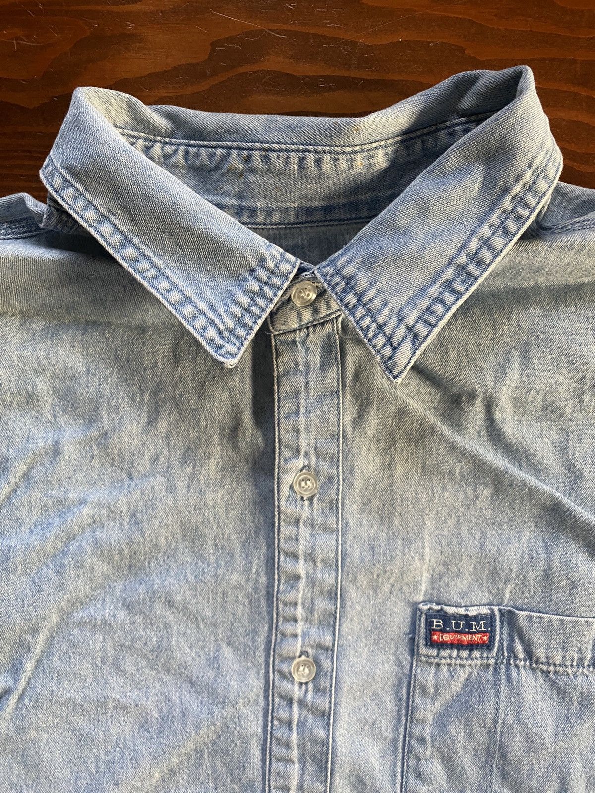 B.U.M Equipment Vintage 90’s BUM Equipment Denim Long Sleeve Button Up Size US M / EU 48-50 / 2 - 4 Thumbnail