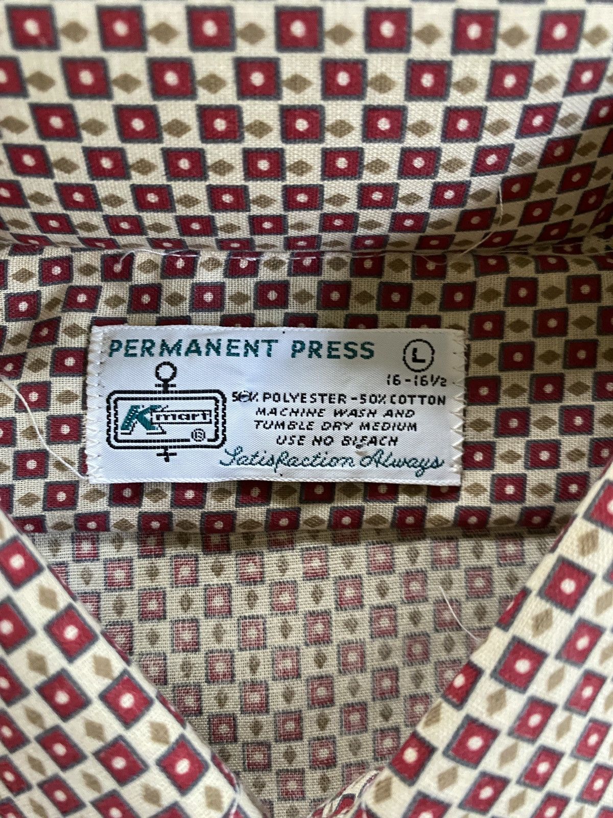 Vintage Vintage NWOT 70’s Kmart Patterned Long Sleeve Button Up Size US L / EU 52-54 / 3 - 3 Thumbnail