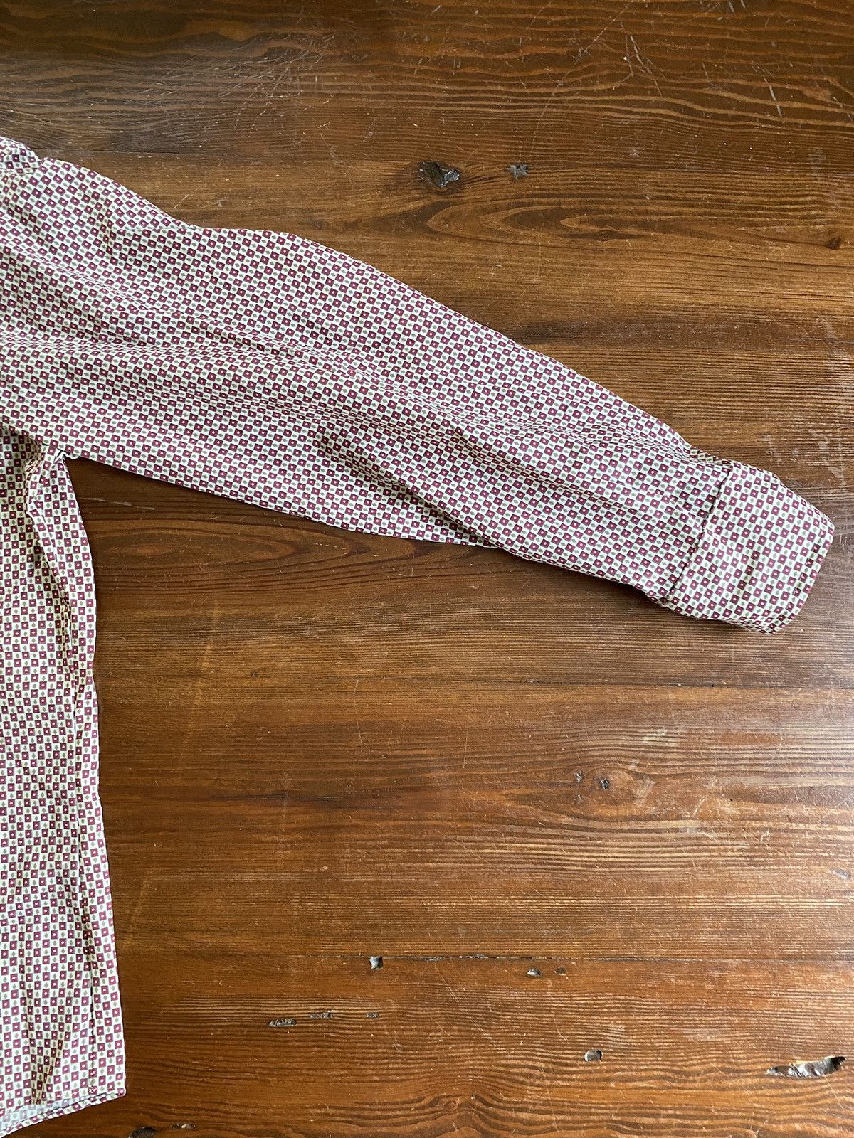 Vintage Vintage NWOT 70’s Kmart Patterned Long Sleeve Button Up Size US L / EU 52-54 / 3 - 6 Thumbnail