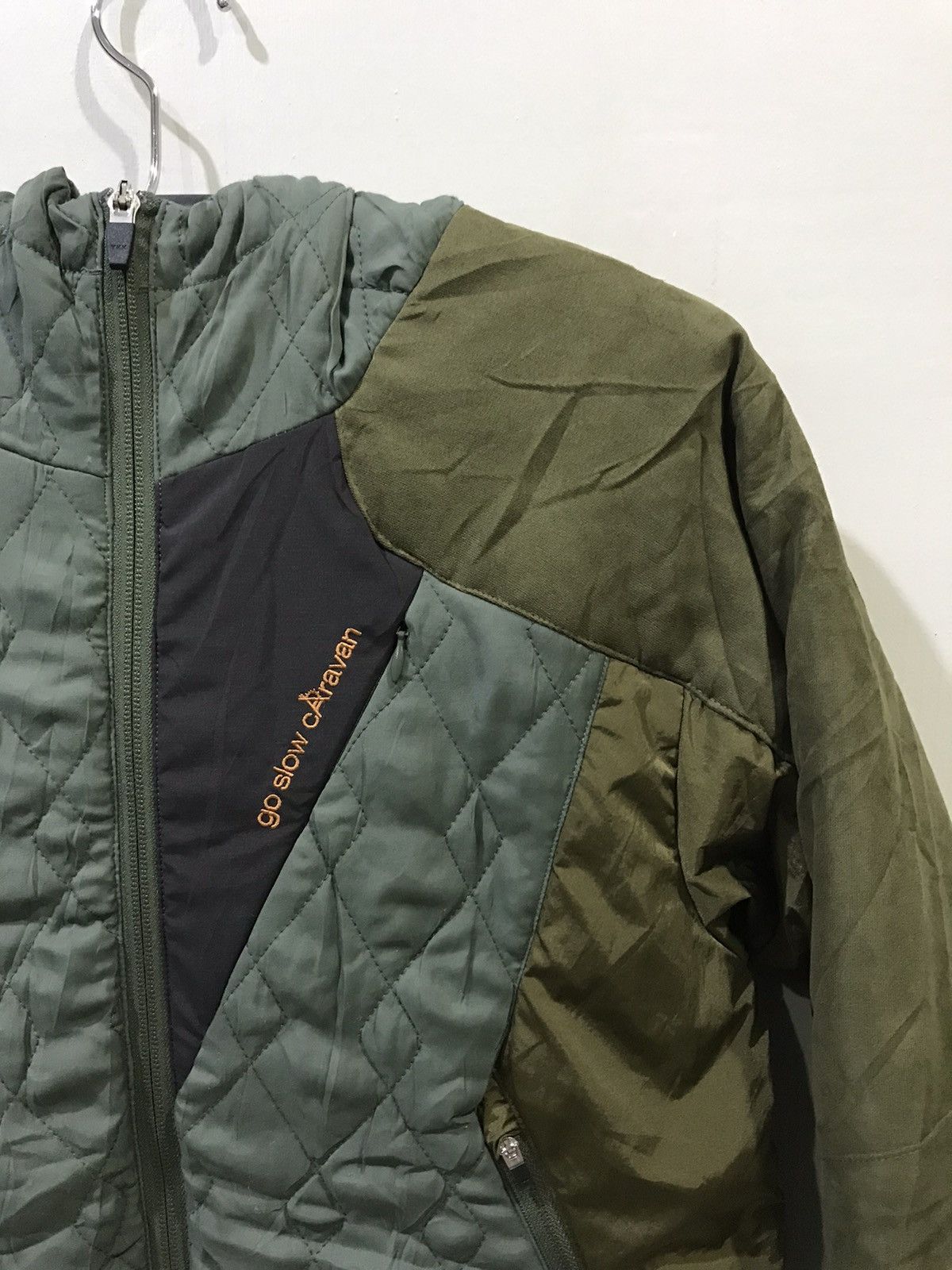 Designer × Japanese Brand × go slow caravan go slow caravan By TAKU YOSHIMIZU Quilte Multi Tones Jacket Size US S / EU 44-46 / 1 - 2 Thumbnail