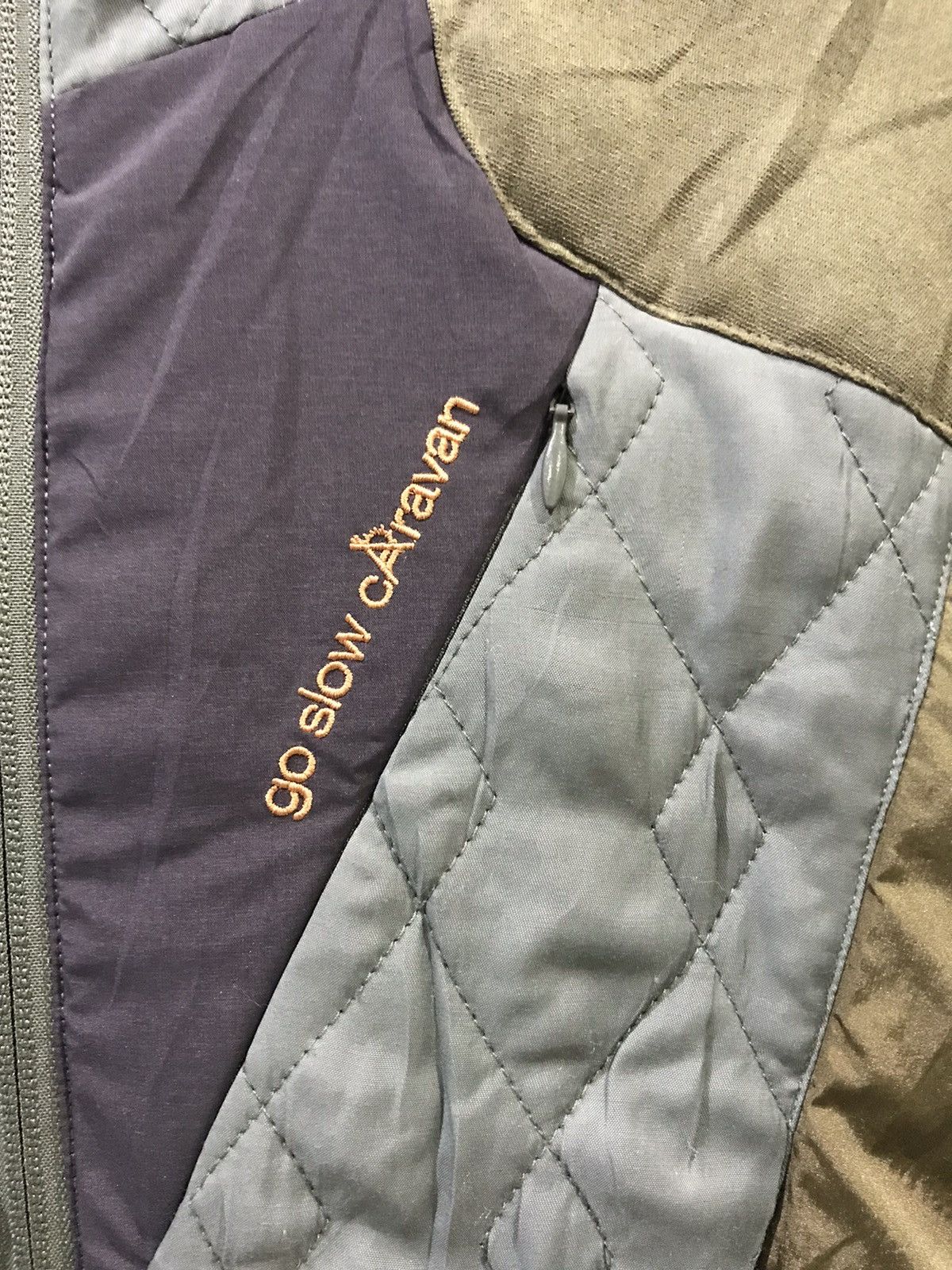 Designer × Japanese Brand × go slow caravan go slow caravan By TAKU YOSHIMIZU Quilte Multi Tones Jacket Size US S / EU 44-46 / 1 - 6 Thumbnail