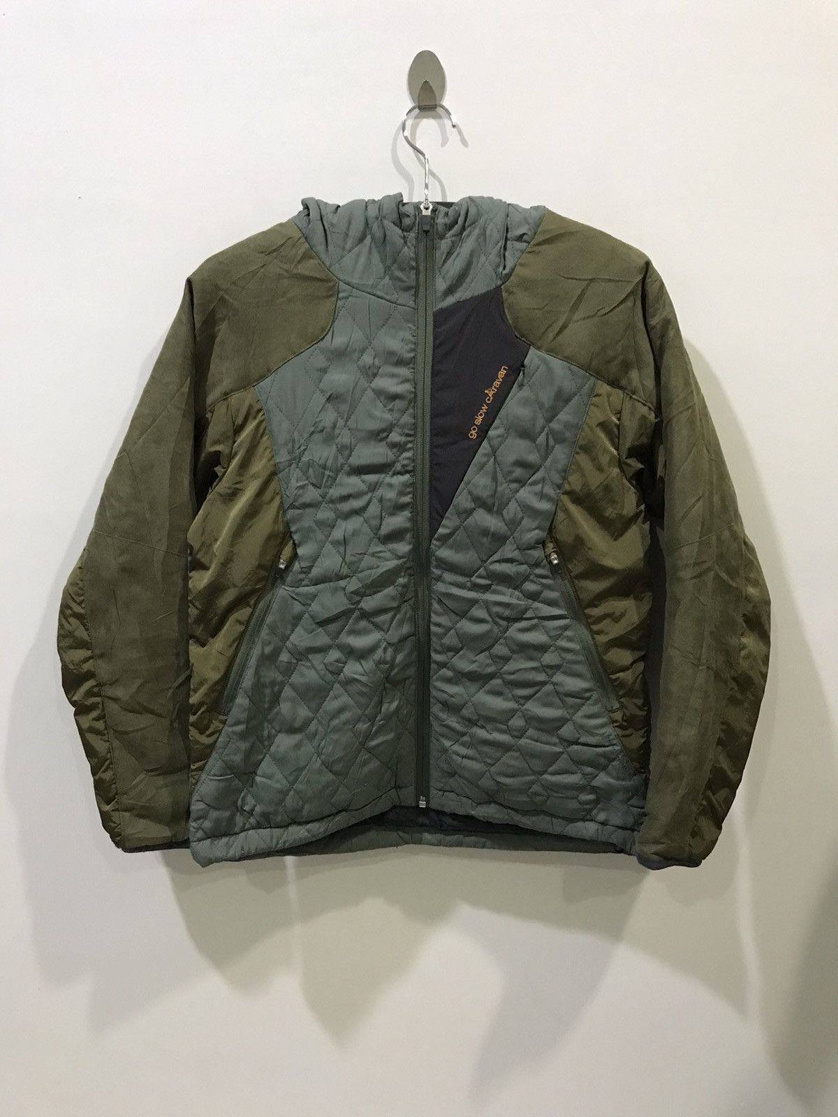 image of Go Slow Caravan By Taku Yoshimizu Quilte Multi Tones Jacket, Men's (Size Small)