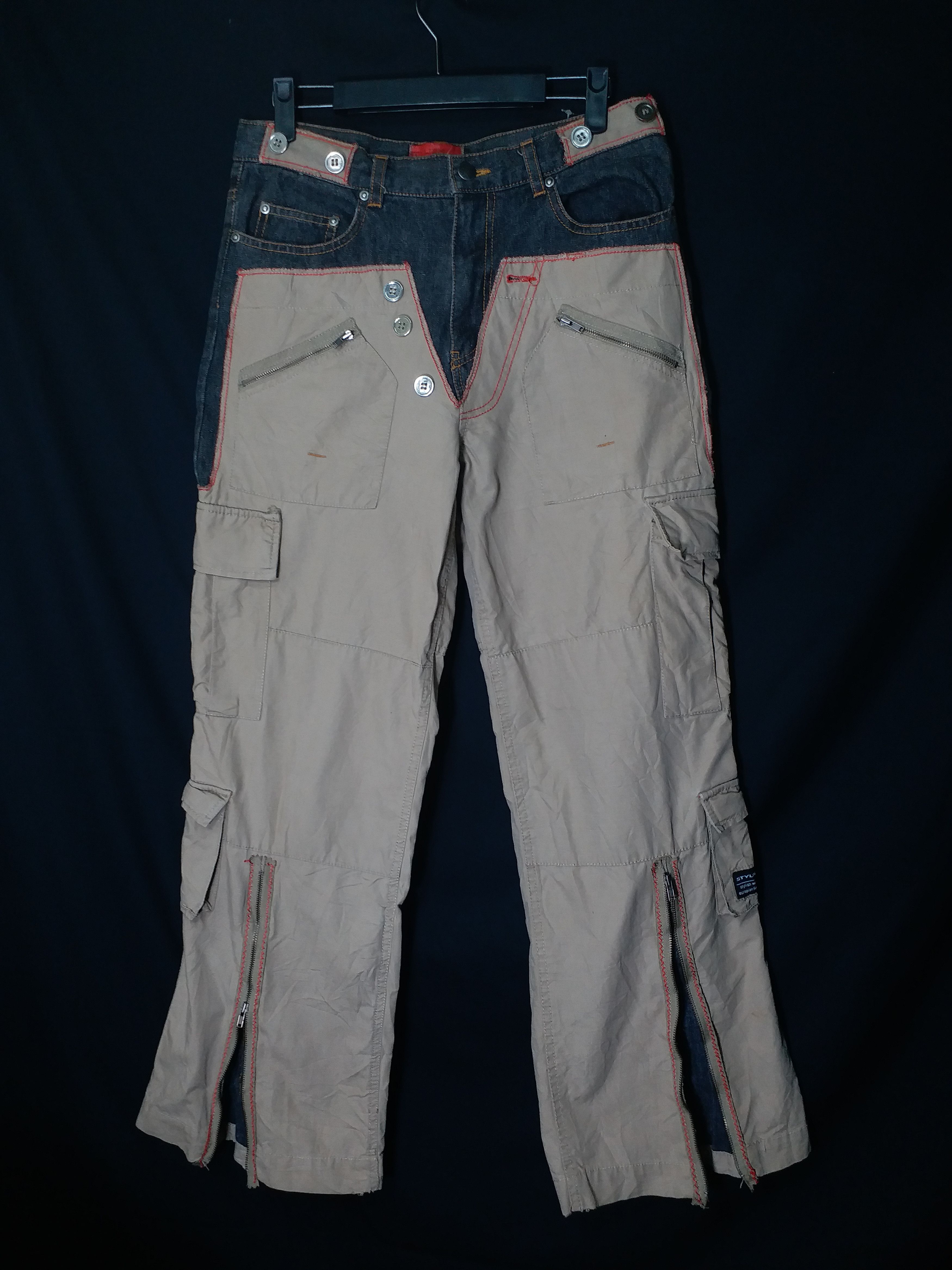 Japanese Brand OFFER TODAY🚨 FLARE BAGGY PANTS HYBIRD RAPPER OUTFIT Size US 32 / EU 48 - 2 Thumbnail