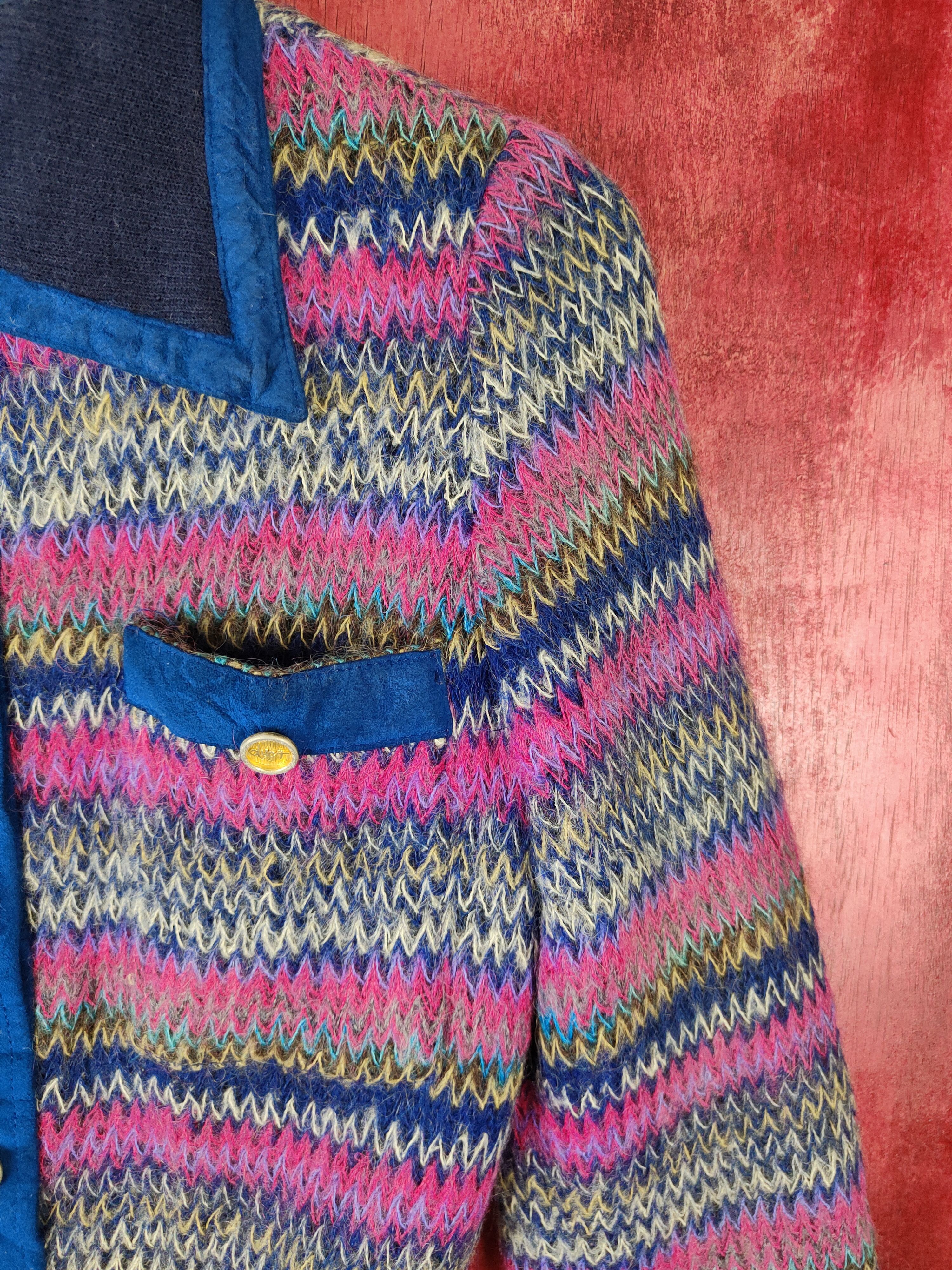 Homespun Knitwear Duet - Made Moiselle Shag Shaggy Fur Mohair Knitwear #S373 Size XS / US 0-2 / IT 36-38 - 5 Thumbnail
