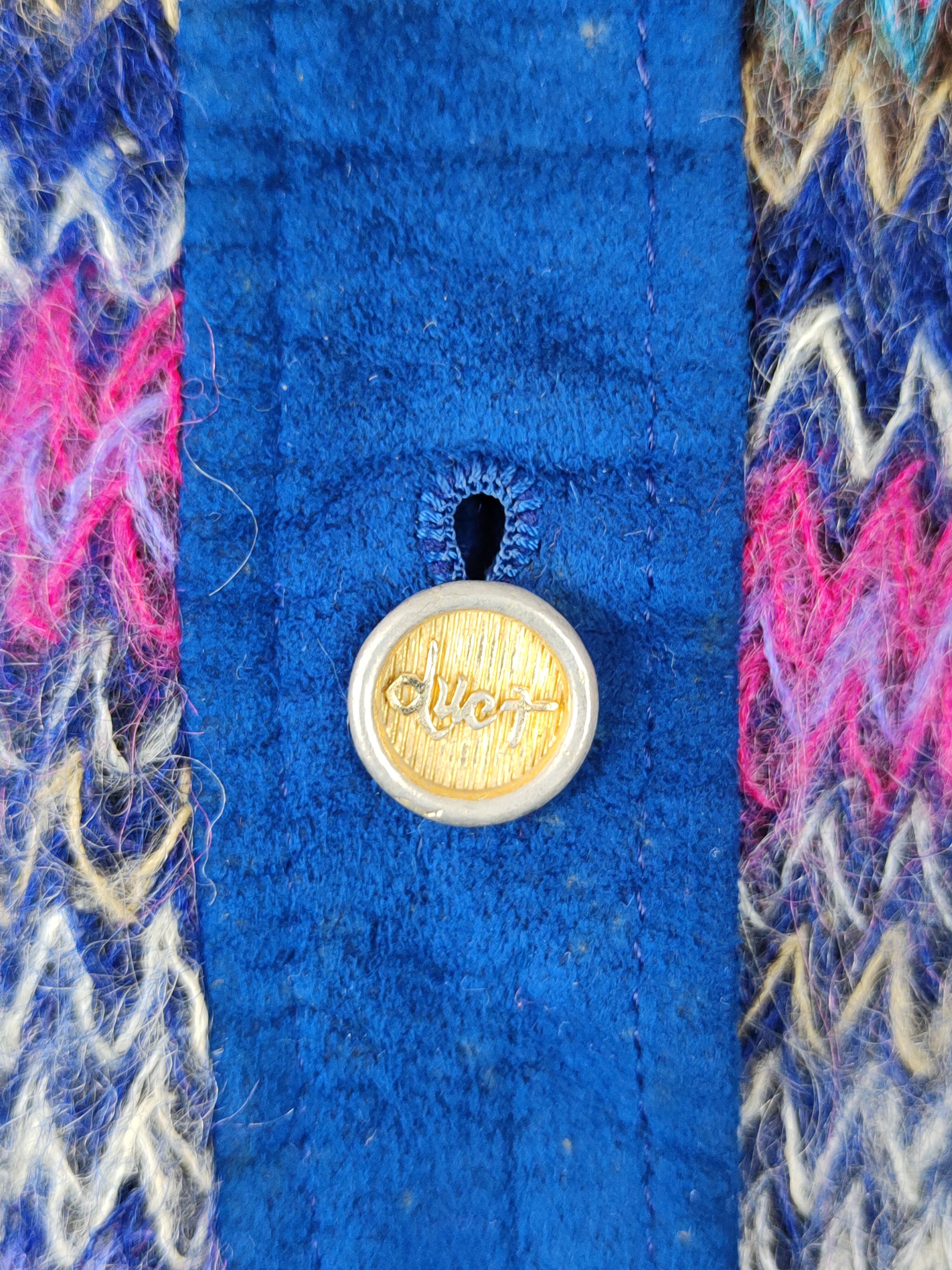 Homespun Knitwear Duet - Made Moiselle Shag Shaggy Fur Mohair Knitwear #S373 Size XS / US 0-2 / IT 36-38 - 3 Thumbnail