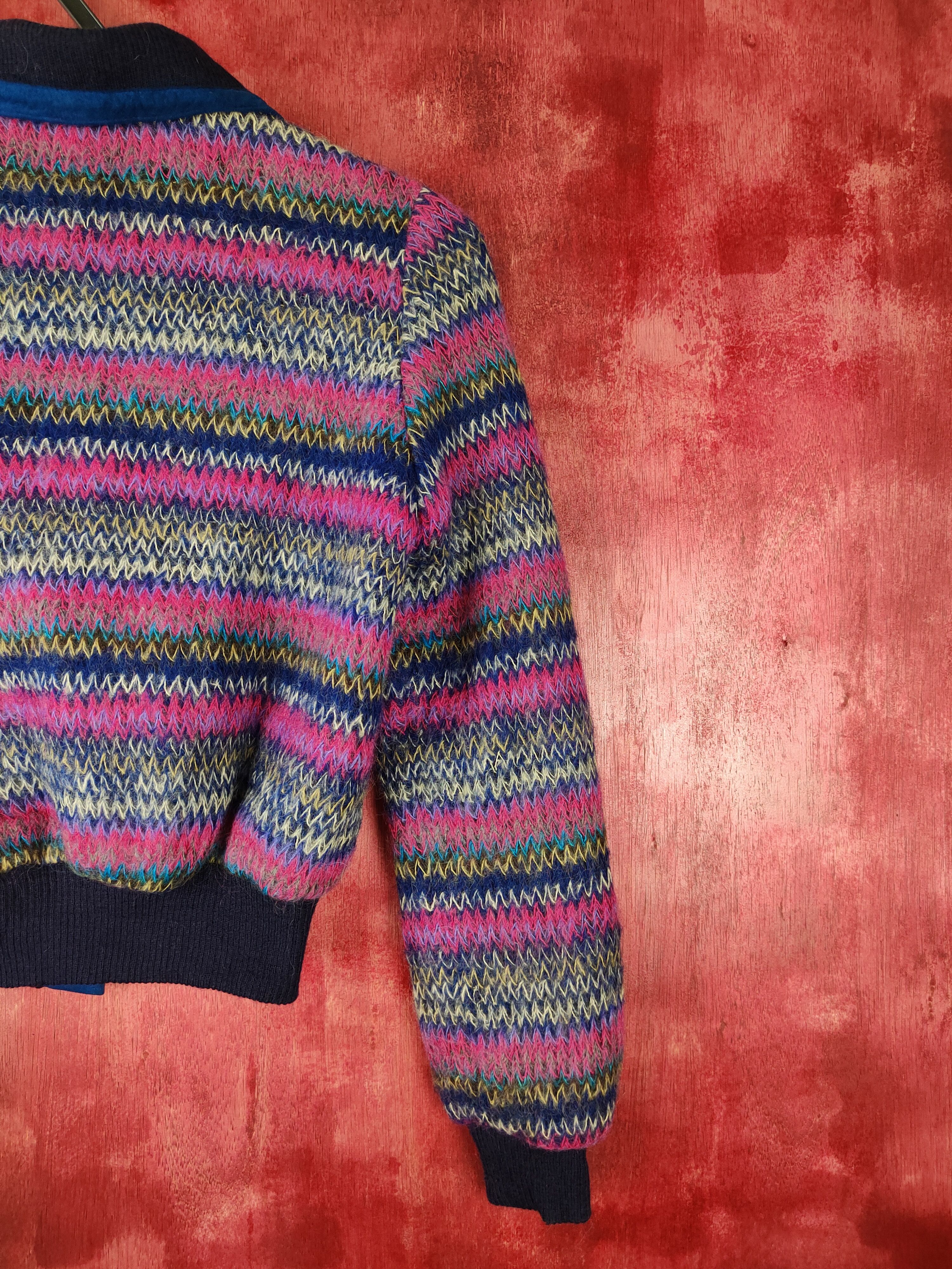 Homespun Knitwear Duet - Made Moiselle Shag Shaggy Fur Mohair Knitwear #S373 Size XS / US 0-2 / IT 36-38 - 10 Thumbnail