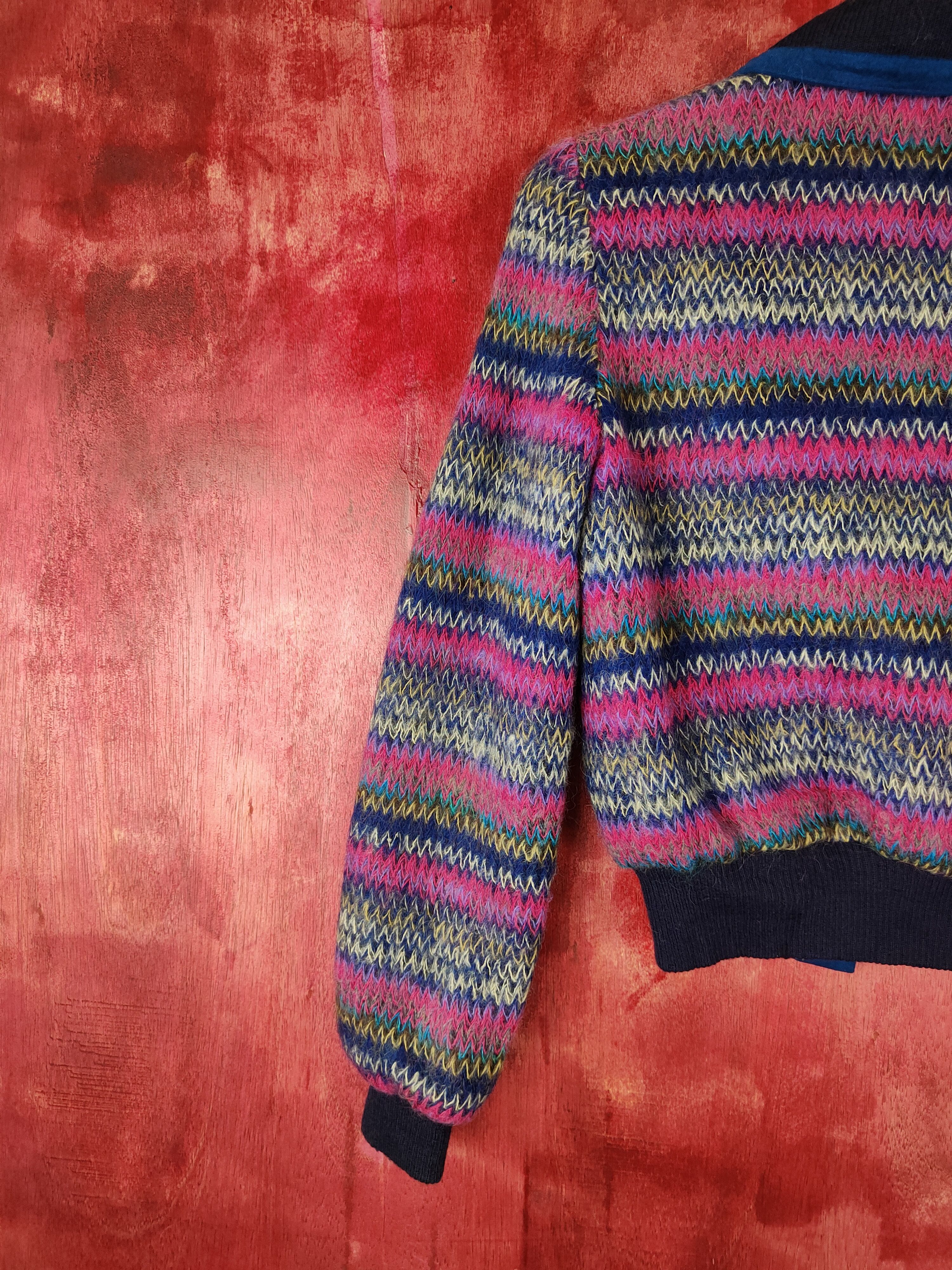Homespun Knitwear Duet - Made Moiselle Shag Shaggy Fur Mohair Knitwear #S373 Size XS / US 0-2 / IT 36-38 - 9 Thumbnail