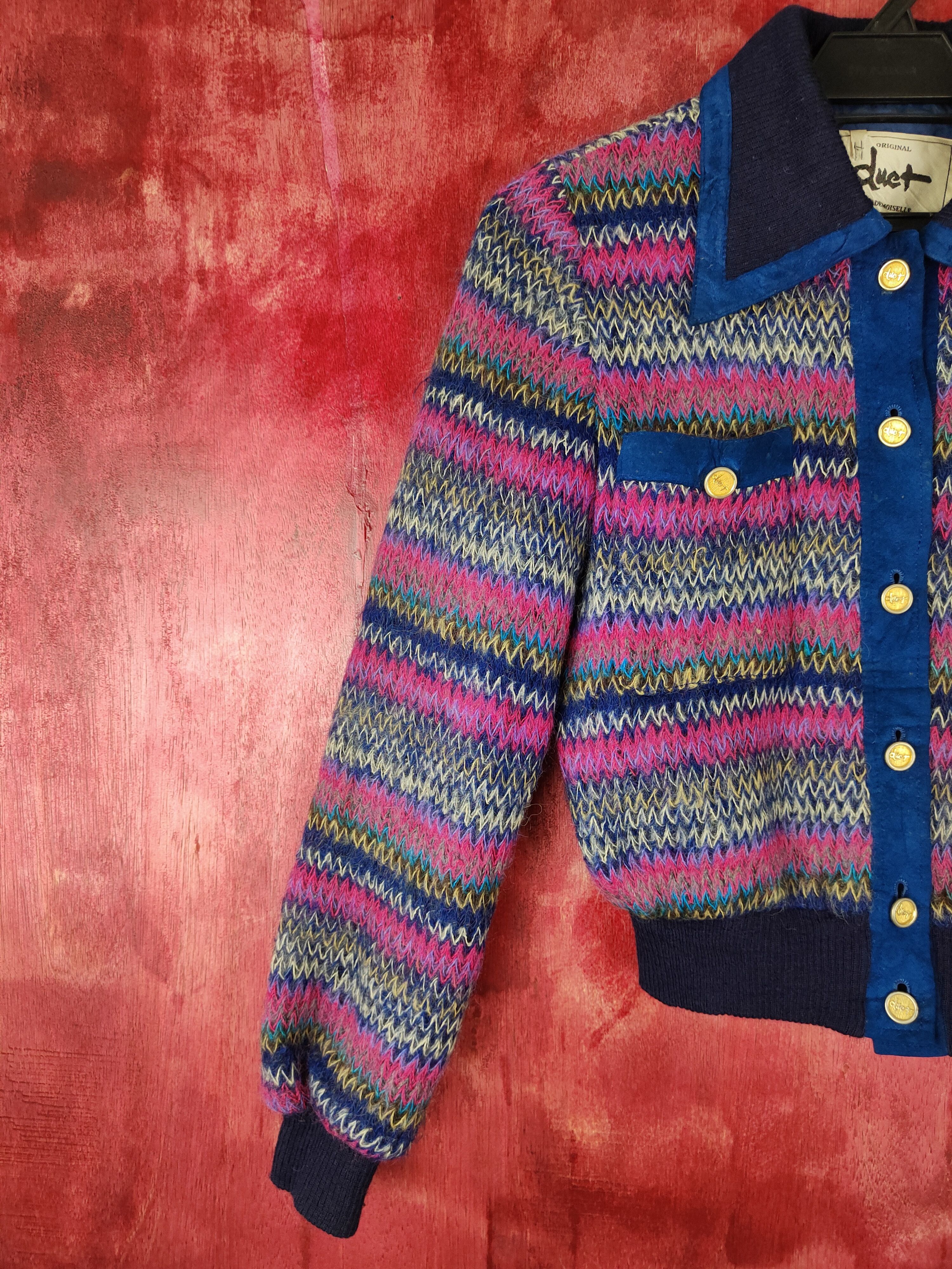 Homespun Knitwear Duet - Made Moiselle Shag Shaggy Fur Mohair Knitwear #S373 Size XS / US 0-2 / IT 36-38 - 6 Thumbnail