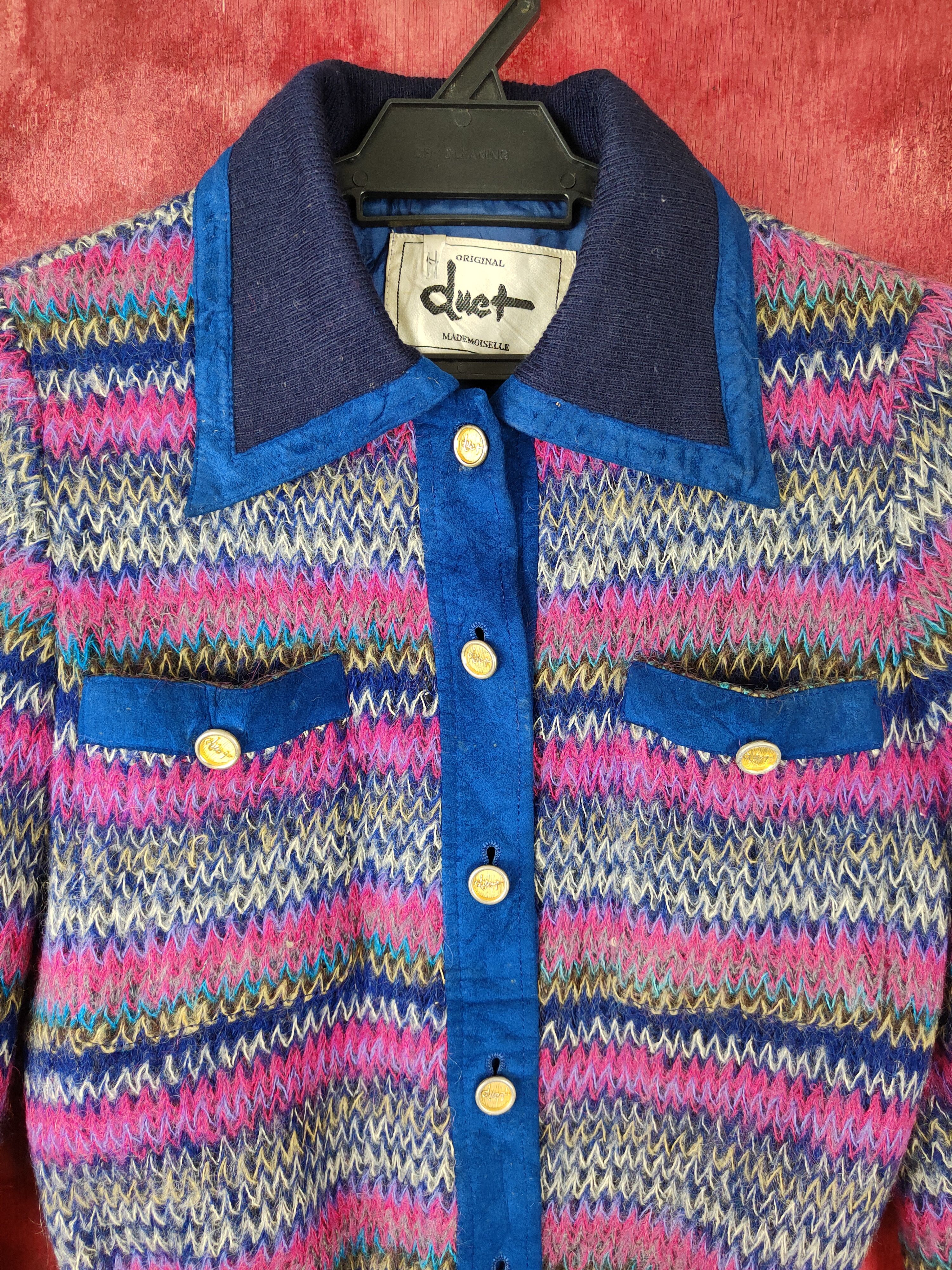 Homespun Knitwear Duet - Made Moiselle Shag Shaggy Fur Mohair Knitwear #S373 Size XS / US 0-2 / IT 36-38 - 2 Thumbnail