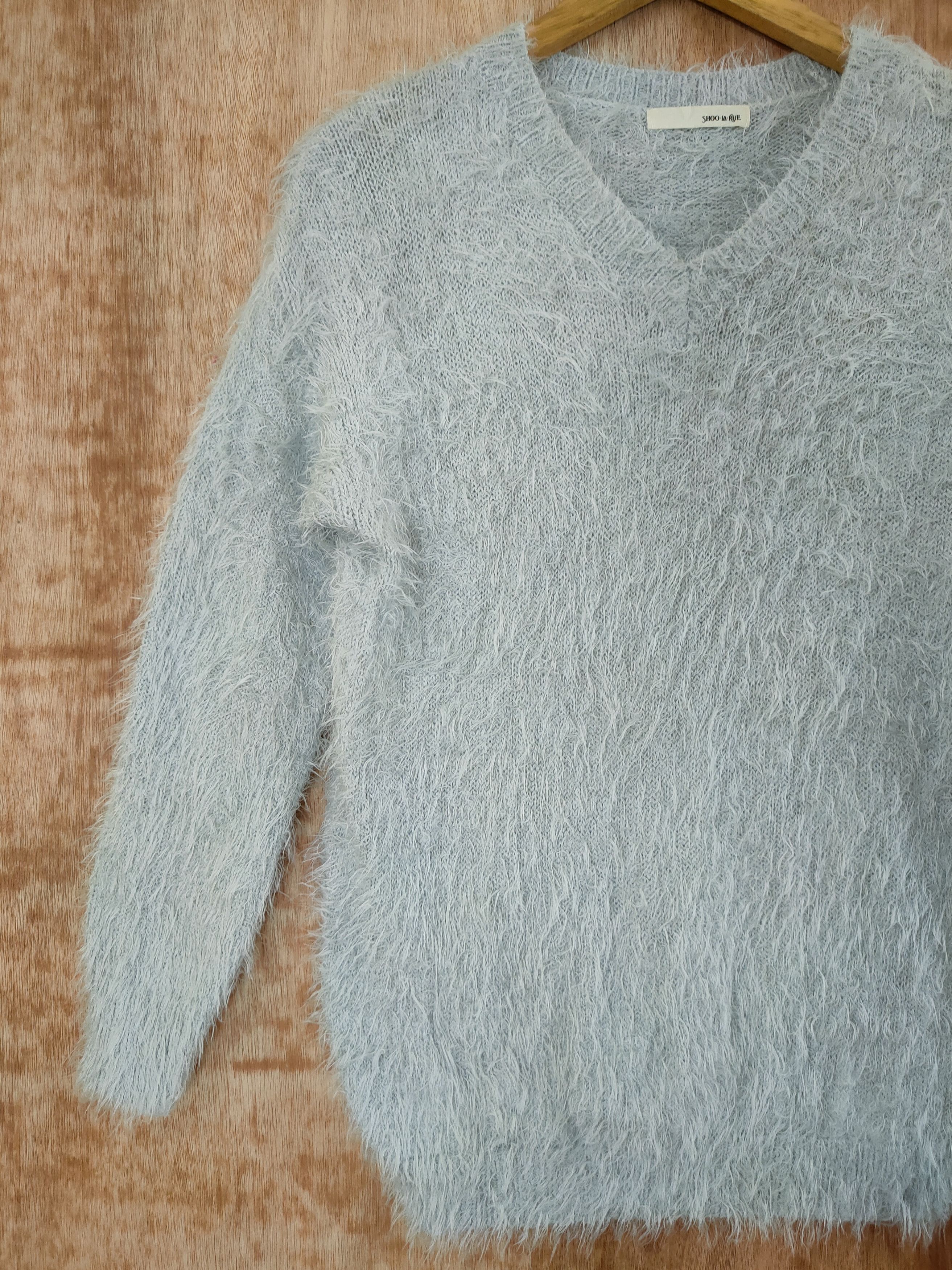 Homespun Knitwear DLL Shoo La Rue shaggy fur mohair japan knitwear #46-521 Size S / US 4 / IT 40 - 2 Thumbnail