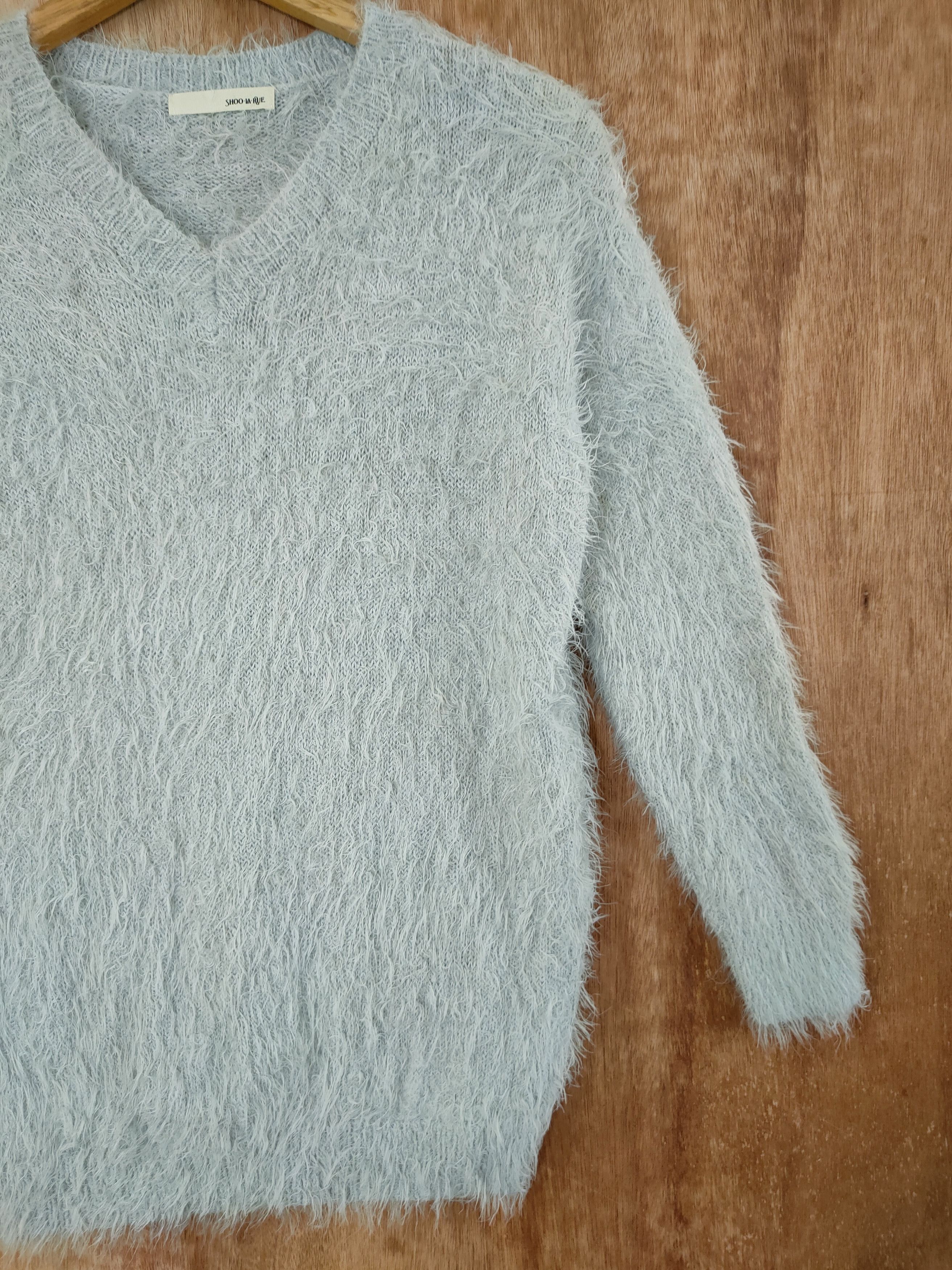 Homespun Knitwear DLL Shoo La Rue shaggy fur mohair japan knitwear #46-521 Size S / US 4 / IT 40 - 3 Thumbnail