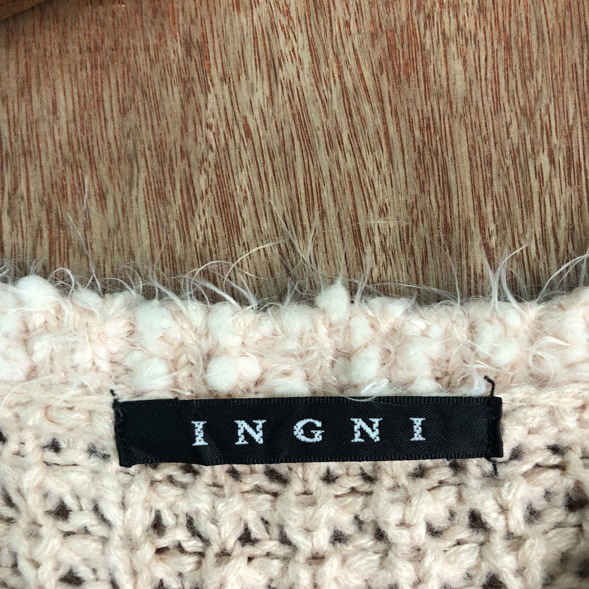 Vintage DL Ingni crochet stripe Mohair Fur Shaggy Knitwear #c227 Size M / US 6-8 / IT 42-44 - 7 Thumbnail