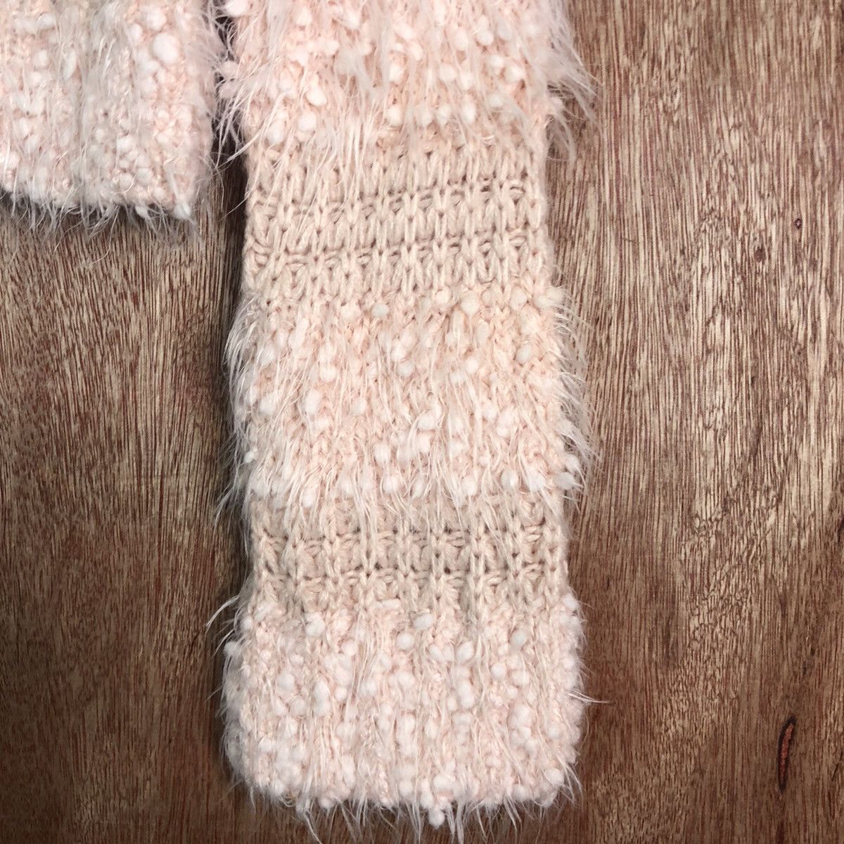 Vintage DL Ingni crochet stripe Mohair Fur Shaggy Knitwear #c227 Size M / US 6-8 / IT 42-44 - 3 Thumbnail