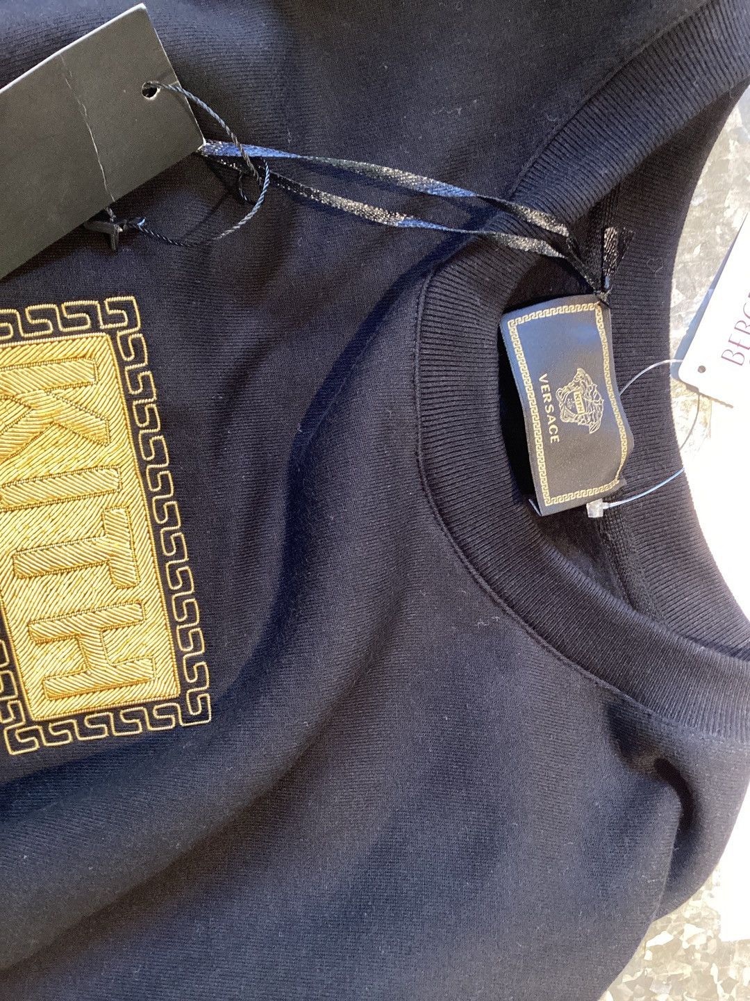 Kith × Versace Greek key box logo crewneck sweatshirt Size US L / EU 52-54 / 3 - 4 Thumbnail