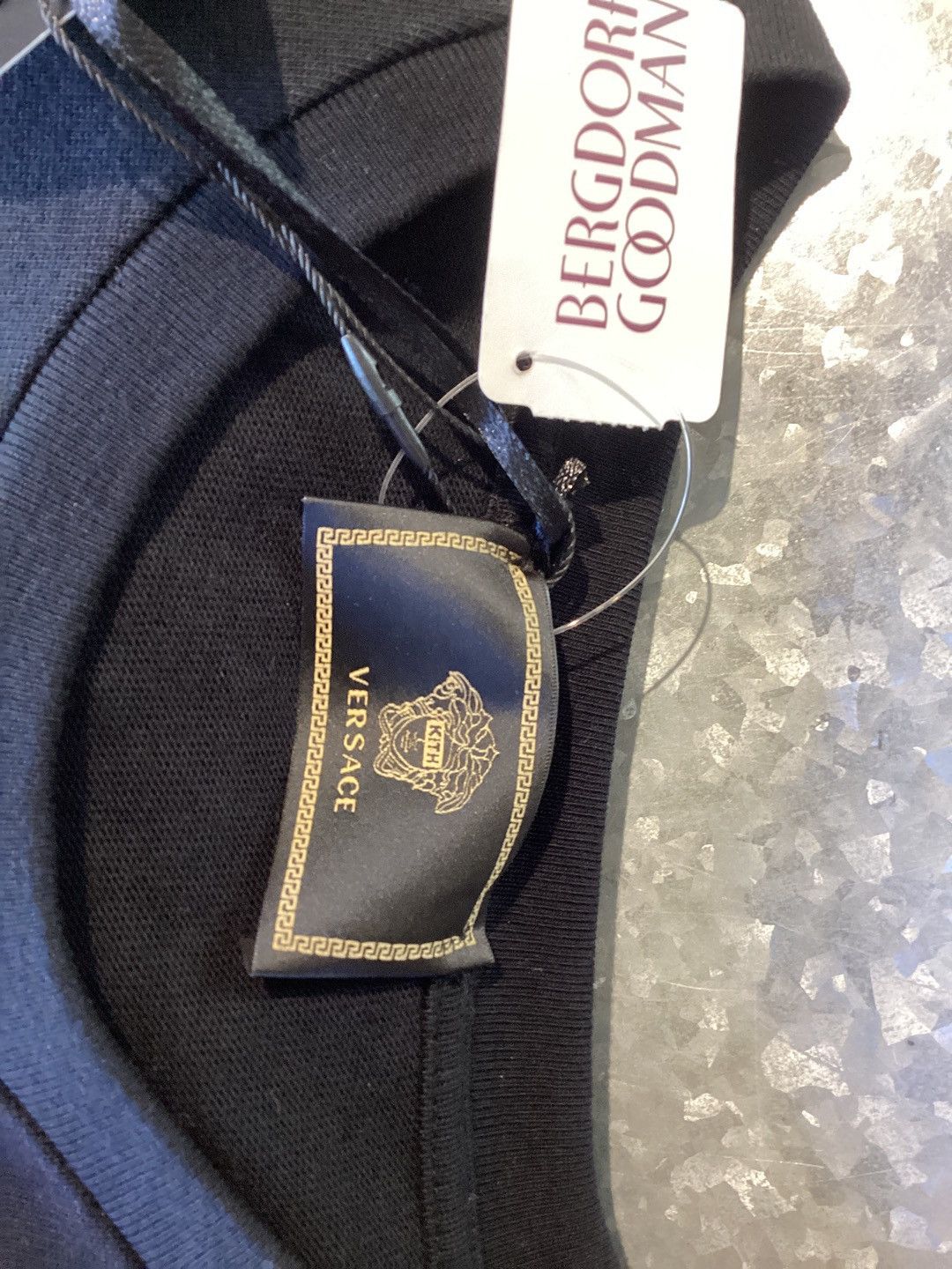 Kith × Versace Greek key box logo crewneck sweatshirt Size US L / EU 52-54 / 3 - 3 Thumbnail