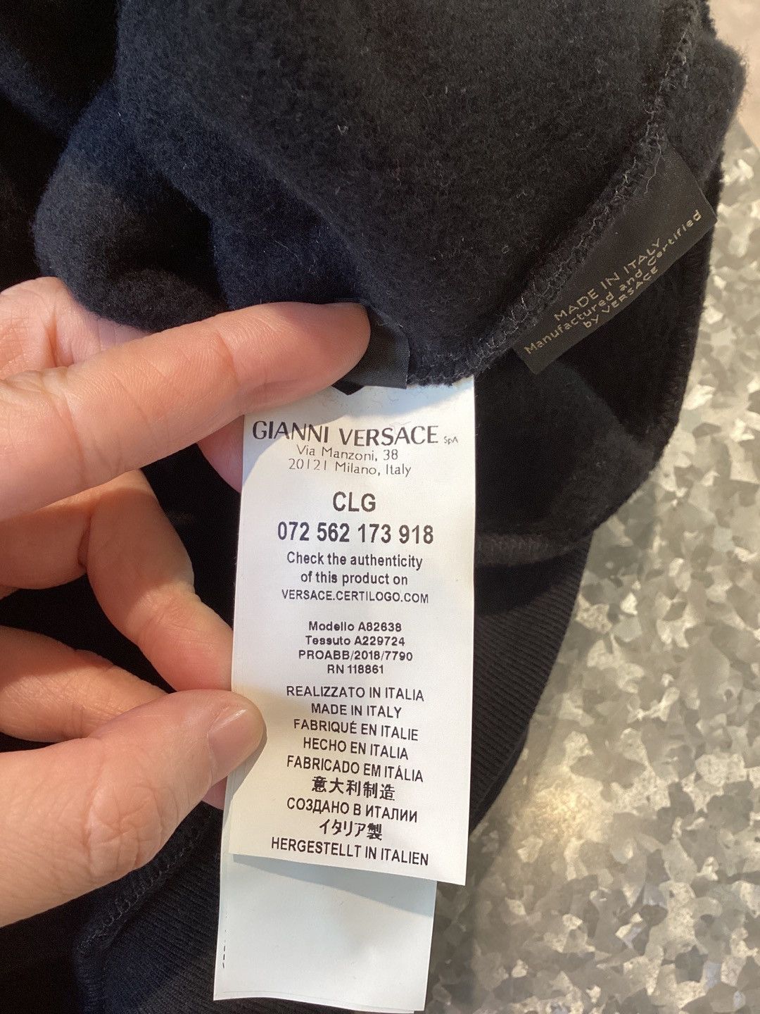Kith × Versace Greek key box logo crewneck sweatshirt Size US L / EU 52-54 / 3 - 6 Thumbnail