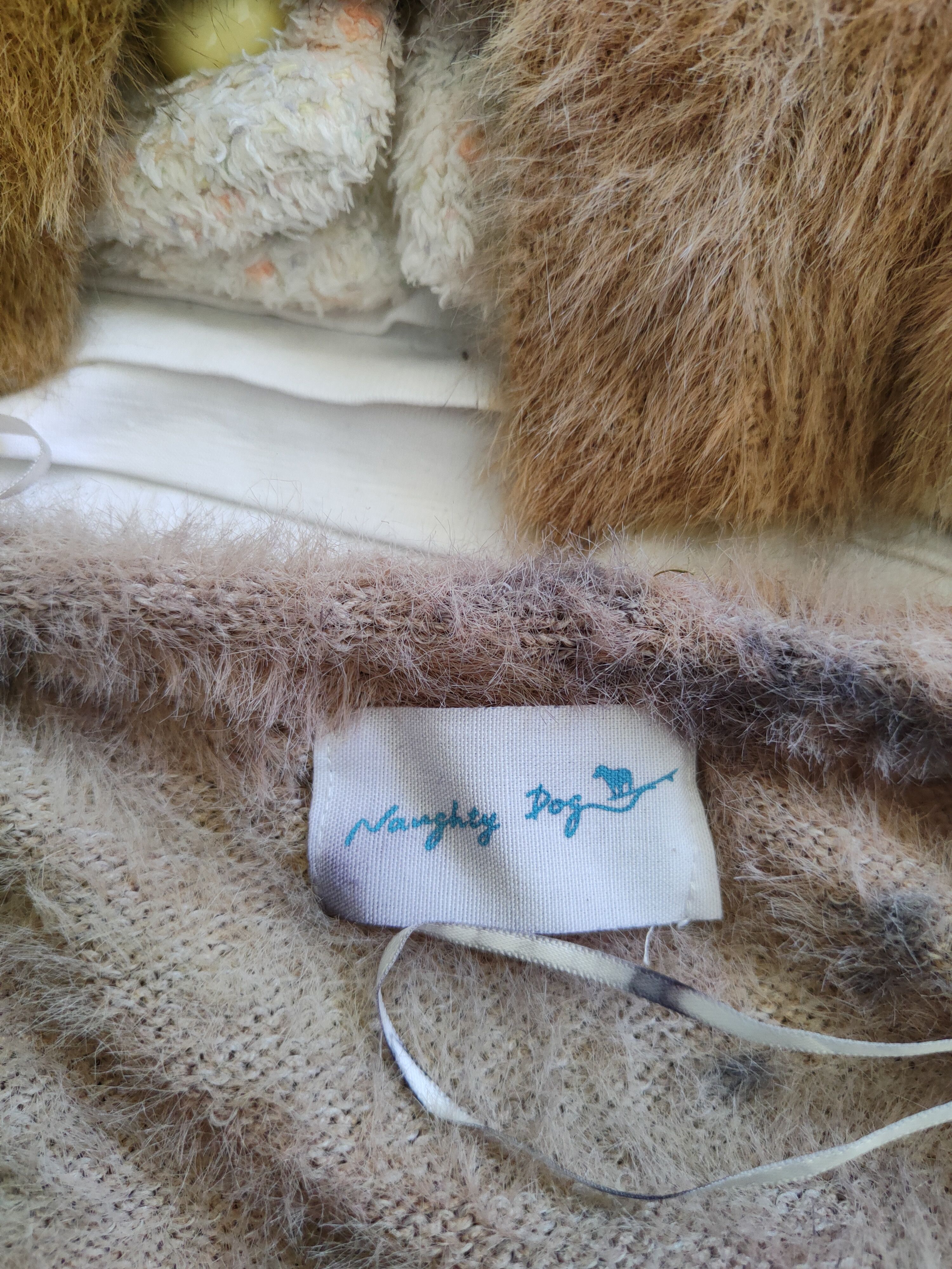 Homespun Knitwear × Japanese Brand Naughty Dog faded cardigan Shaggy Fur Mohair Knitwear #S407 Size M / US 6-8 / IT 42-44 - 12 Thumbnail
