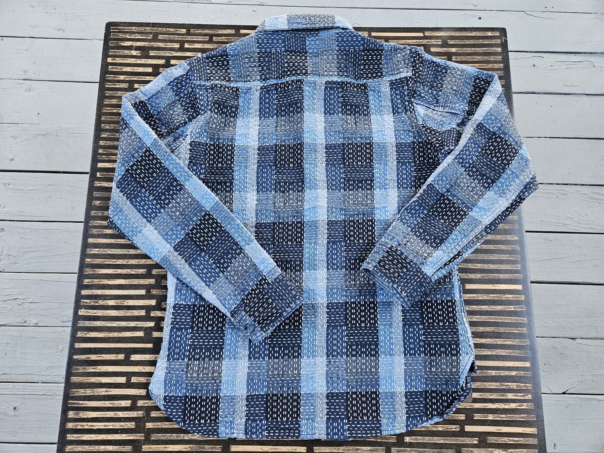Studio D'Artisan Studio D'Artisan Noragi Sashiko Work Shirt Size US S / EU 44-46 / 1 - 2 Thumbnail