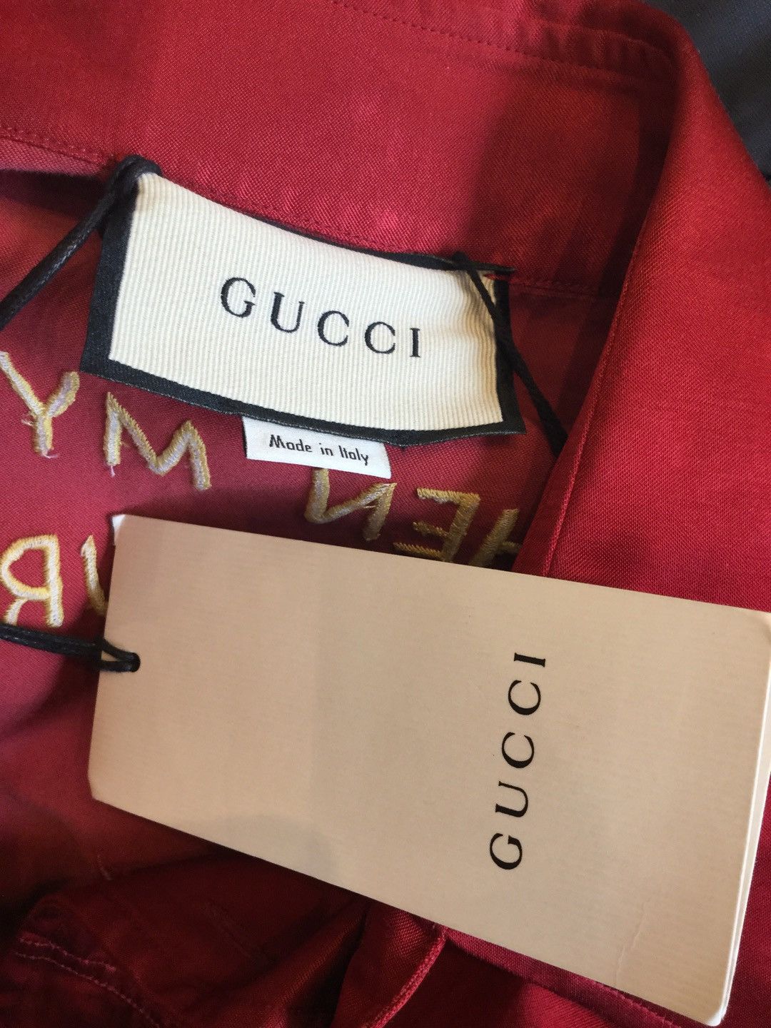Gucci Dances with the daffodils embroidery satin shirt Size US M / EU 48-50 / 2 - 4 Thumbnail