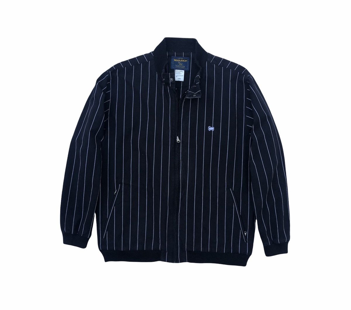 Vintage Vintage Woolrich Striped Bomber Jacket Size US L / EU 52-54 / 3 - 5 Thumbnail