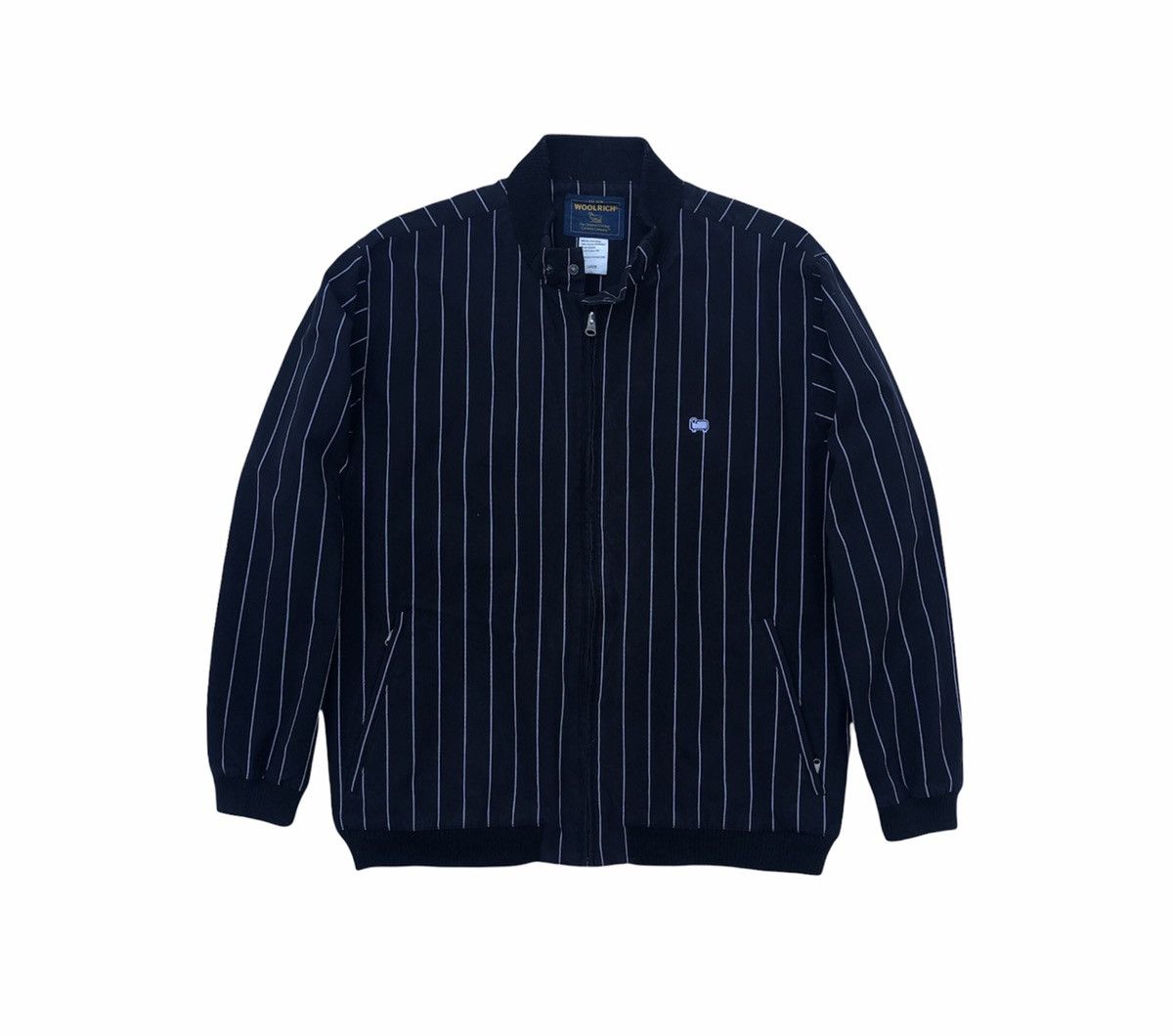Vintage Vintage Woolrich Striped Bomber Jacket Size US L / EU 52-54 / 3 - 11 Thumbnail
