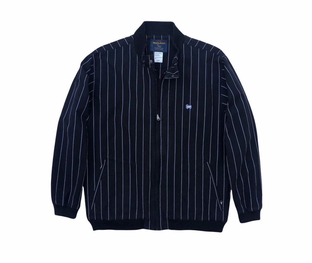 Vintage Vintage Woolrich Striped Bomber Jacket Size US L / EU 52-54 / 3 - 1 Thumbnail