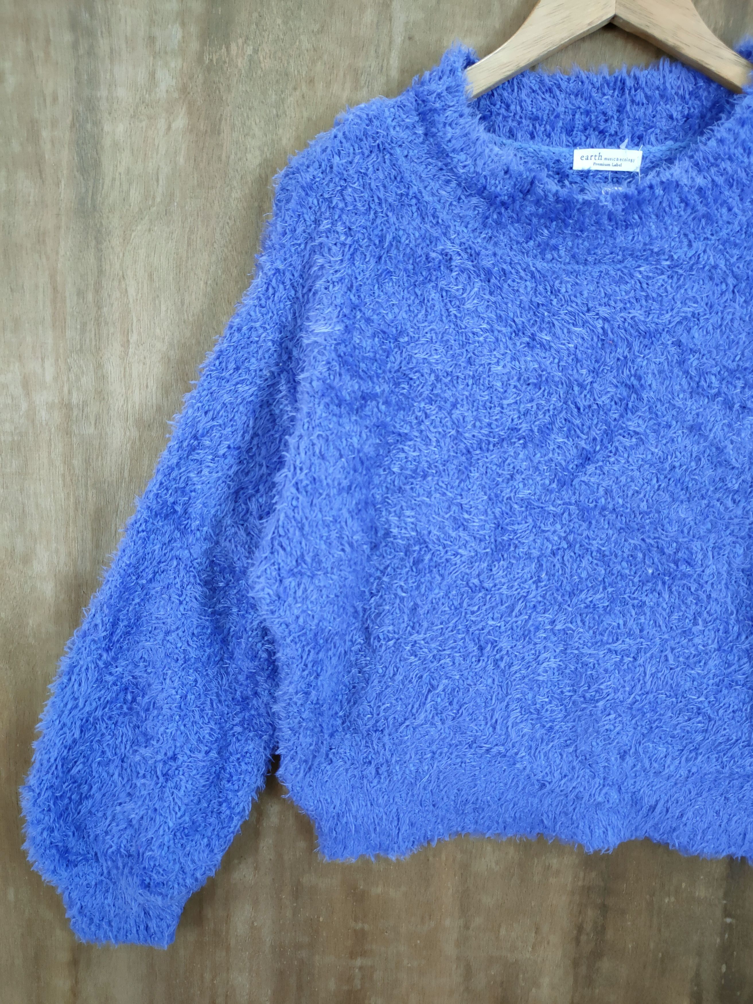 Vintage D Earth japan shag shaggy fur mohair knitwear #46-999 Size US S / EU 44-46 / 1 - 2 Thumbnail