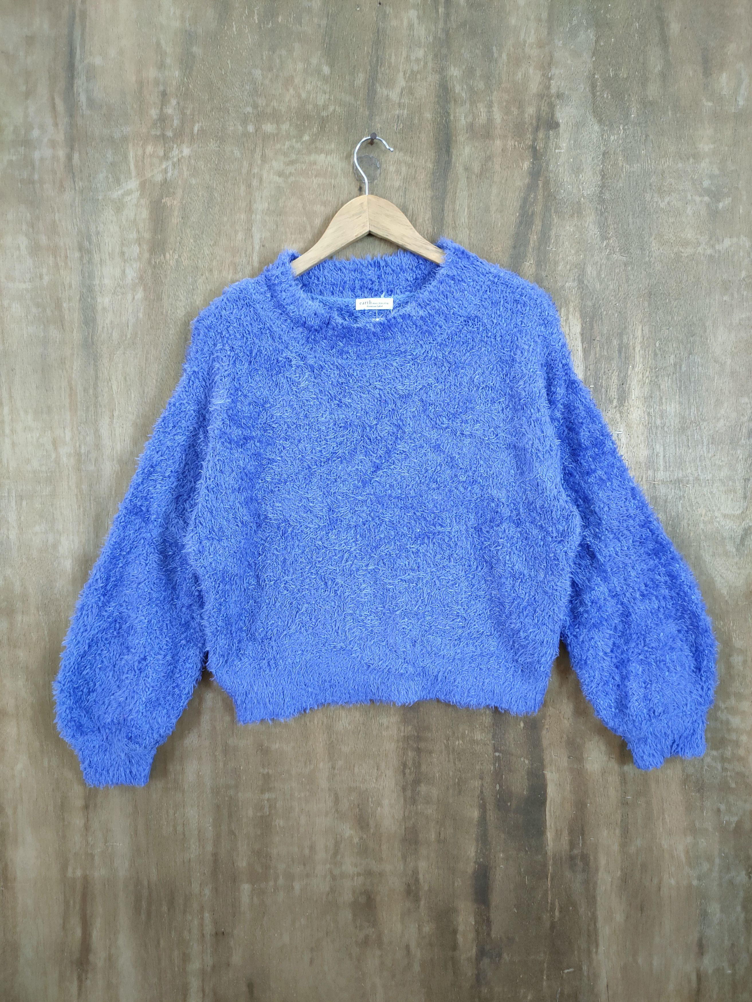 Vintage D Earth japan shag shaggy fur mohair knitwear #46-999 Size US S / EU 44-46 / 1 - 1 Thumbnail