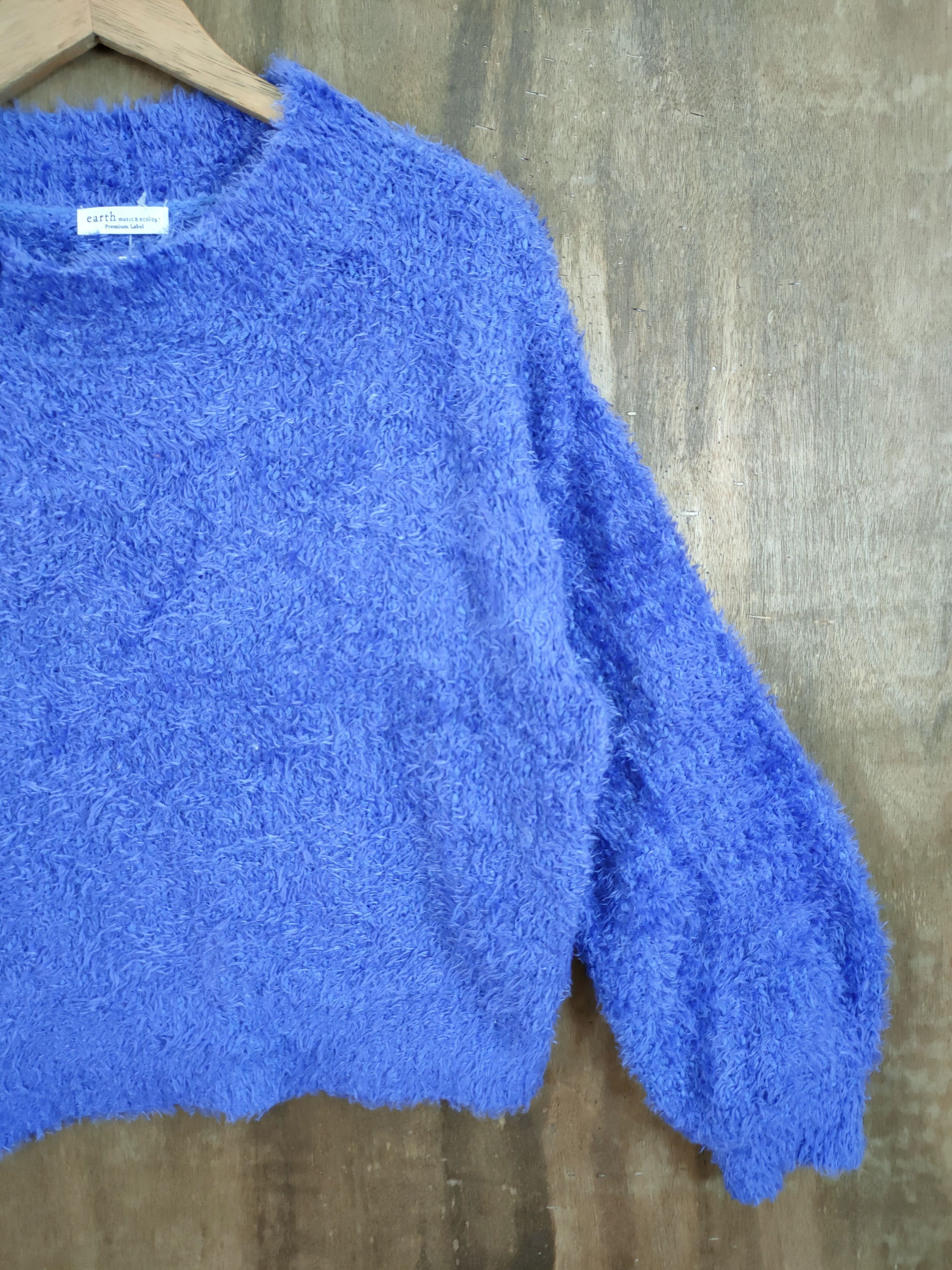 Vintage D Earth japan shag shaggy fur mohair knitwear #46-999 Size US S / EU 44-46 / 1 - 3 Thumbnail