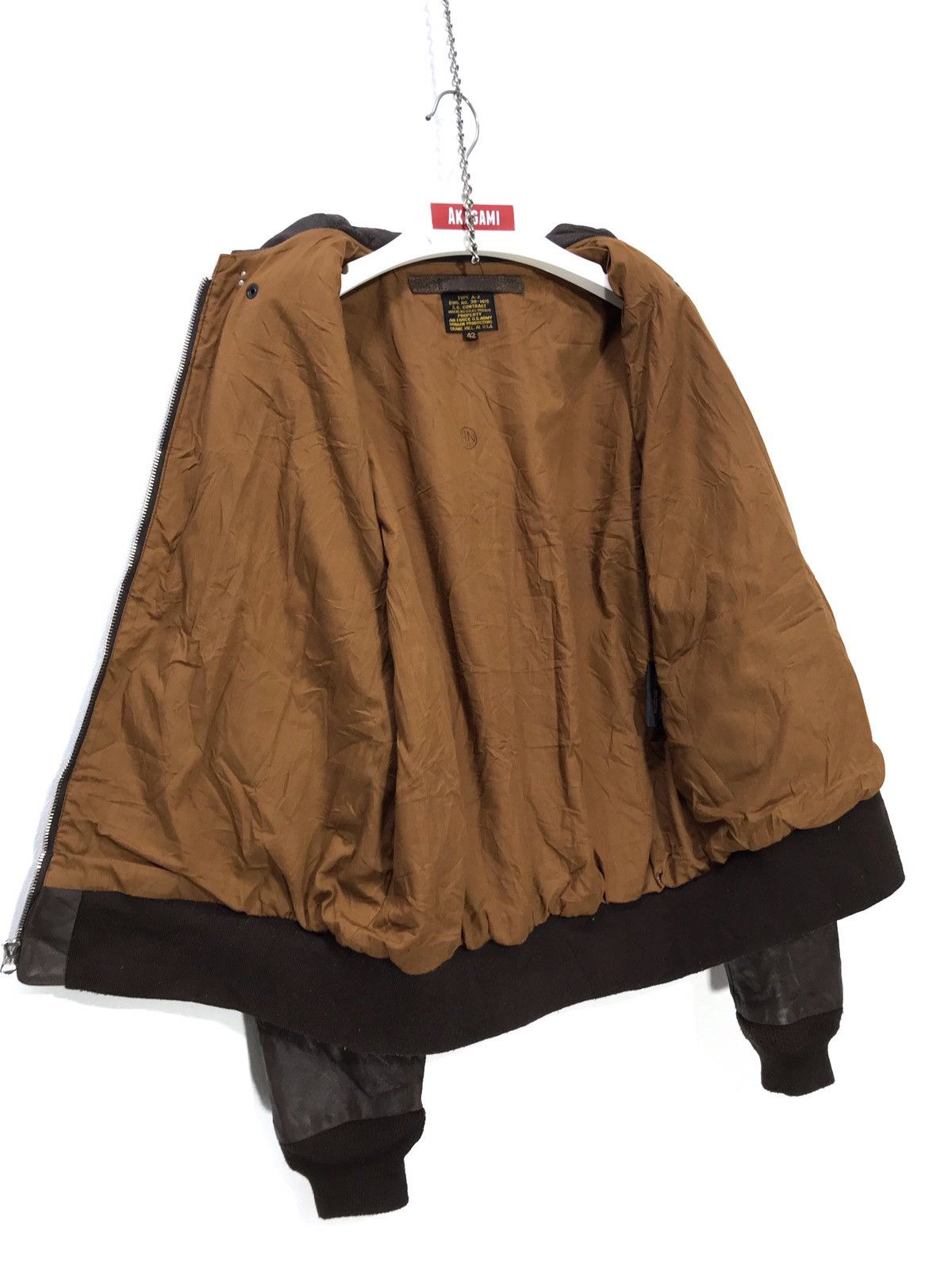 Other Japan Brand Morgan Type A-2 Leather Jacket USAAF WWII 27🟩 Size US M / EU 48-50 / 2 - 8 Thumbnail