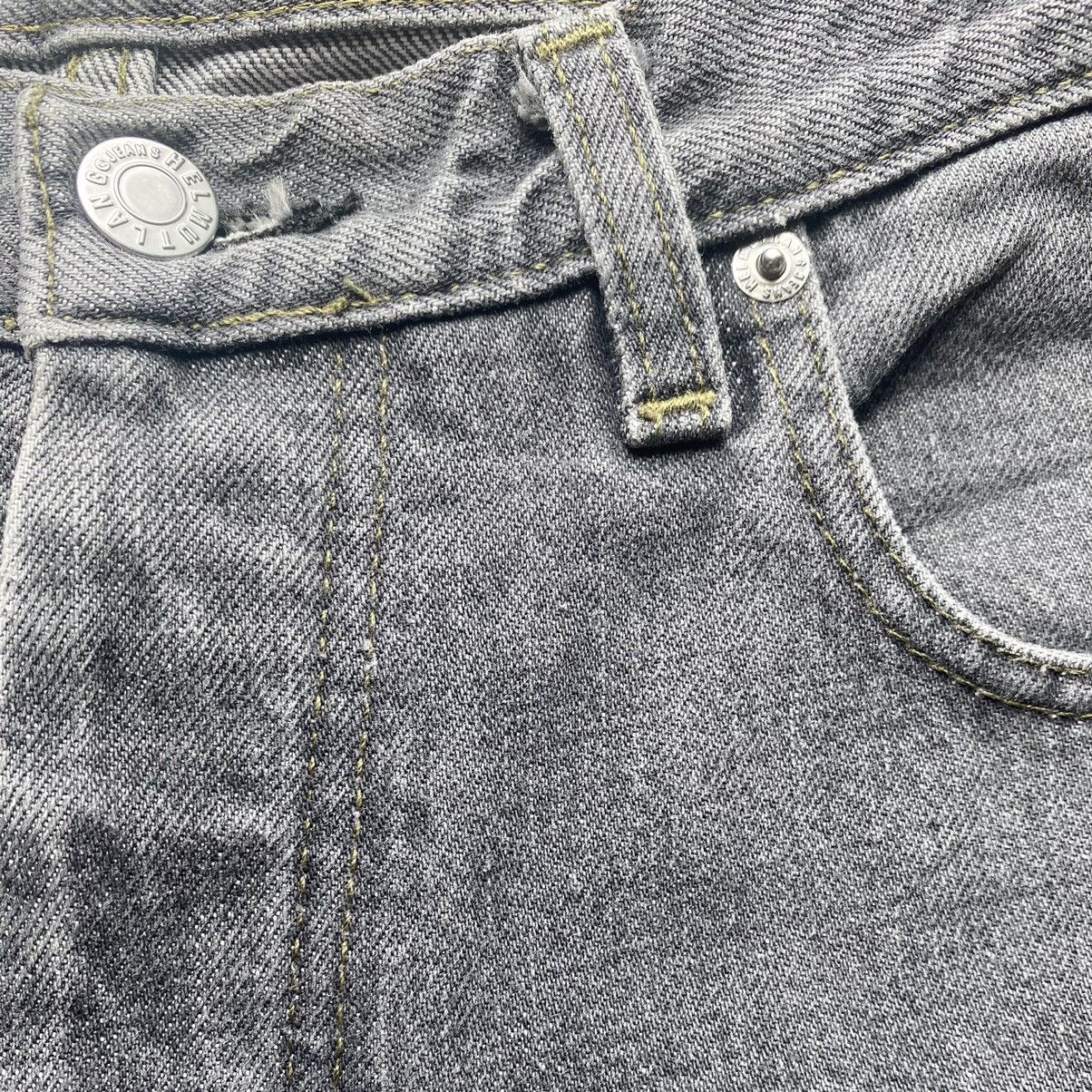image of Helmut Lang Archive Grey Wash Contrast Green Stitch Denim, Men's (Size 30)