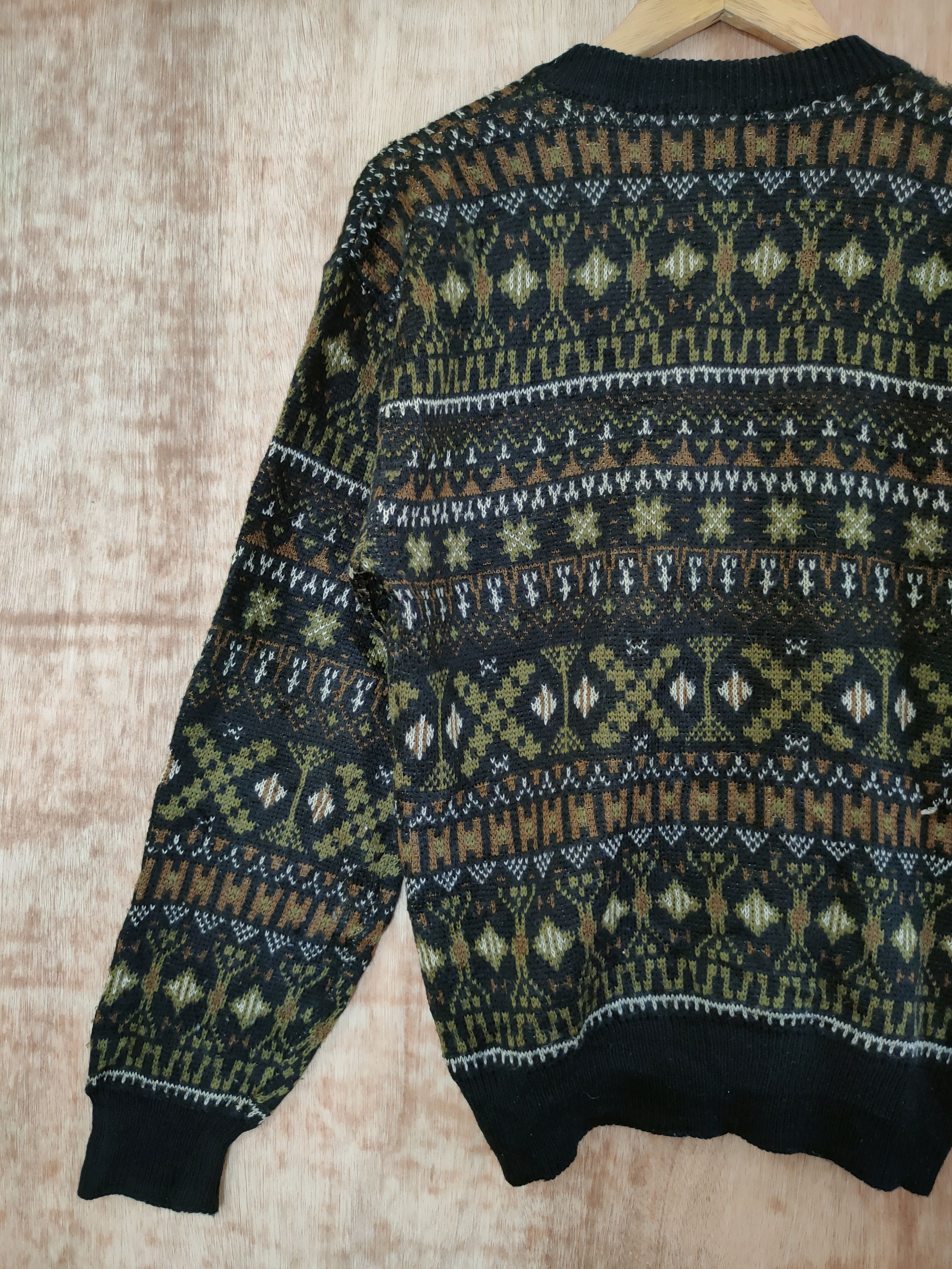 Vintage DL Apoy Men cardigan vintage knitwear japan style #46-478 Size US M / EU 48-50 / 2 - 8 Thumbnail