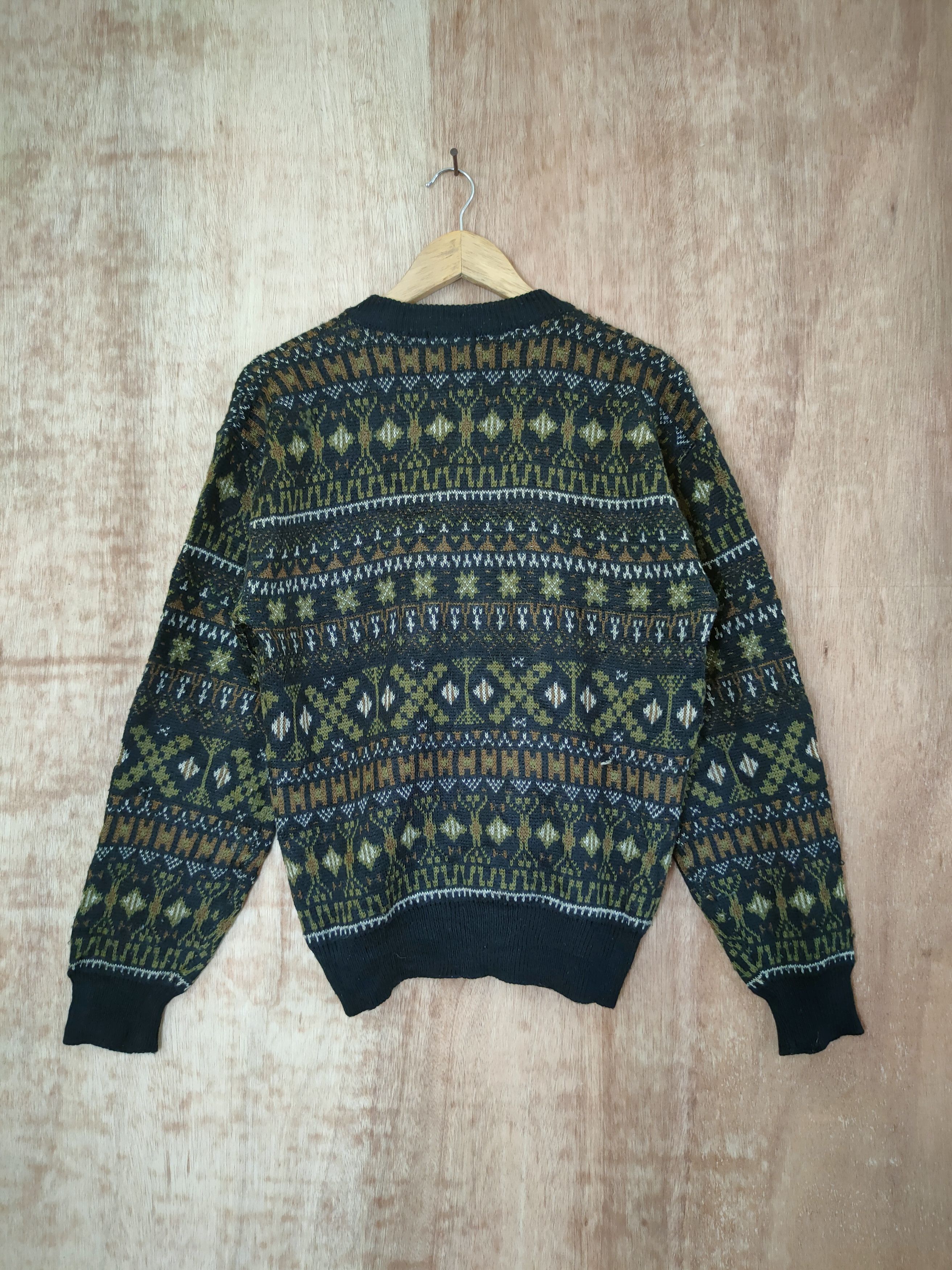 Vintage DL Apoy Men cardigan vintage knitwear japan style #46-478 Size US M / EU 48-50 / 2 - 7 Thumbnail