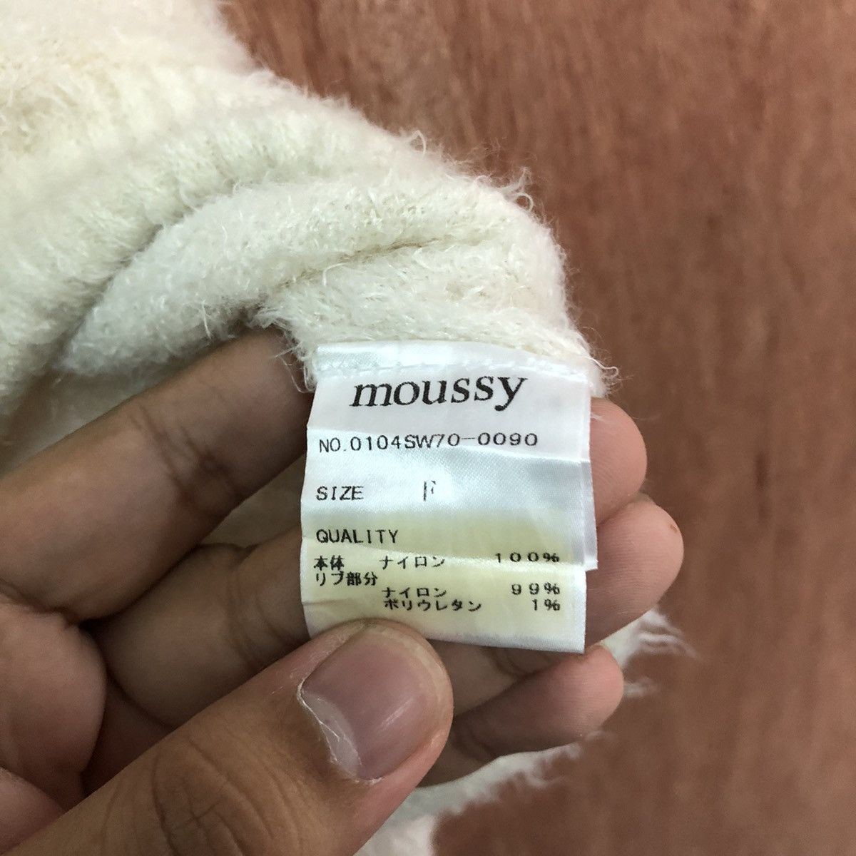 Homespun Knitwear × Japanese Brand Moussy crop top Shag Shaggy Fur Mohair Knitwear #6384 Size M / US 6-8 / IT 42-44 - 5 Thumbnail