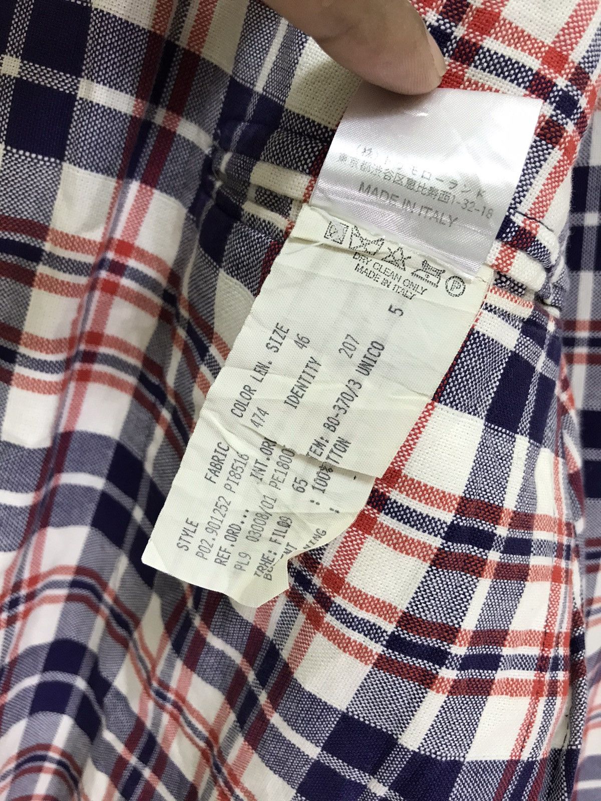 MP Massimo Piombo Made in Italy Piombo Handmade Check Blazer Size US S / EU 44-46 / 1 - 8 Thumbnail